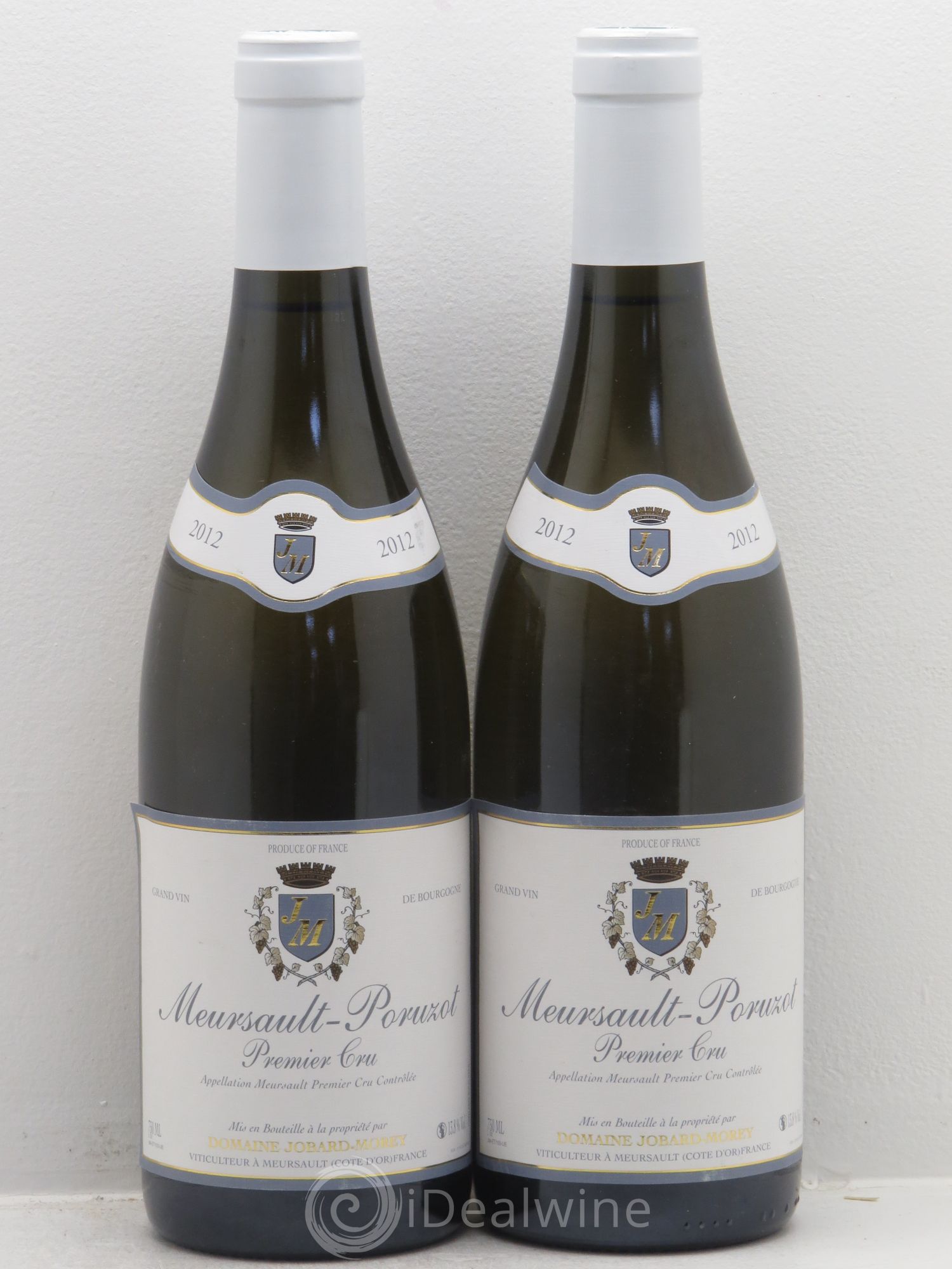 Meursault 1er Cru Poruzots Jobard Morey 2012 - Posten von 2 Flaschen - 0