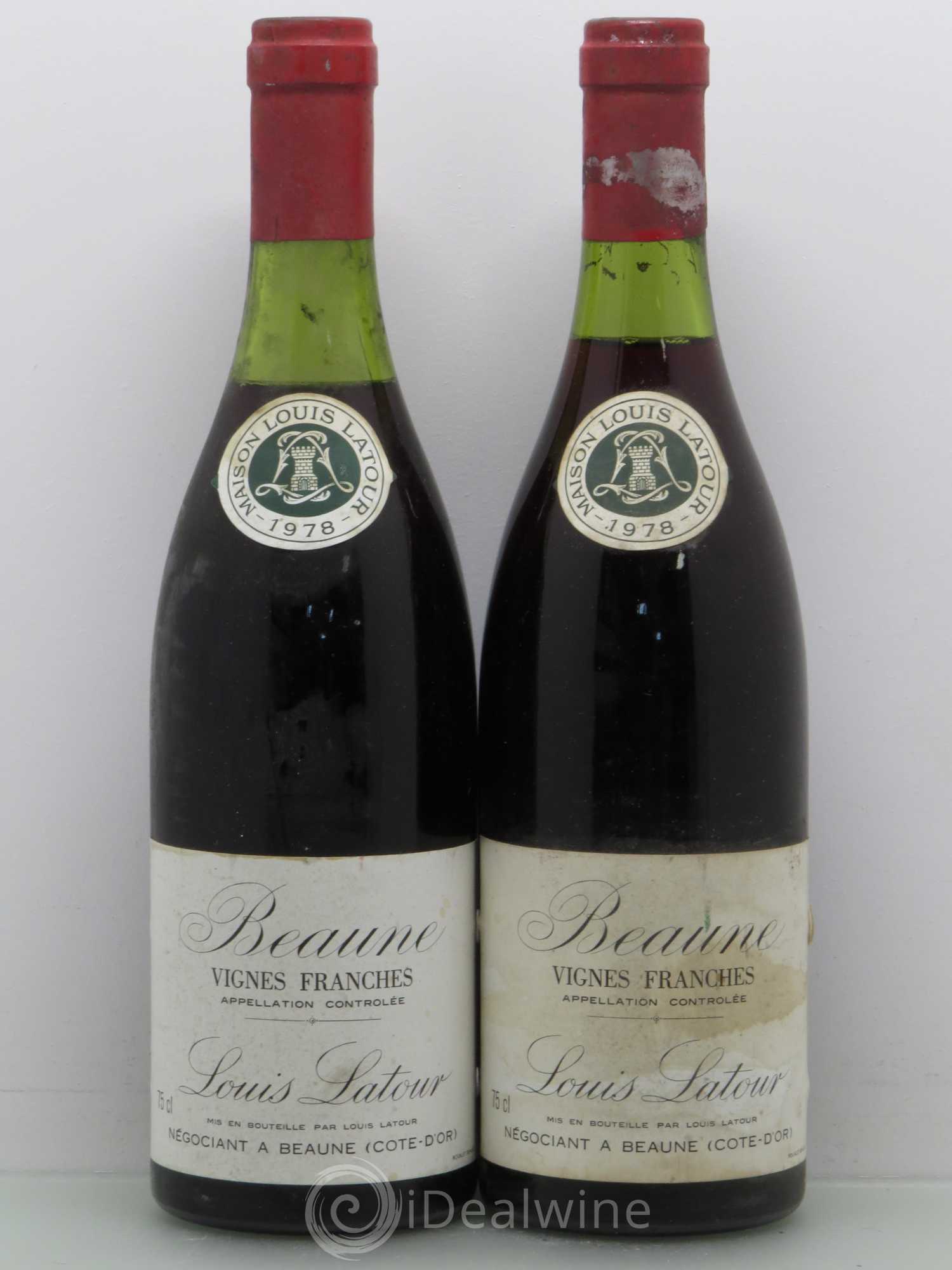 Beaune 1er Cru Vignes Franches Louis Latour 1978 - Lot de 2 bouteilles - 0