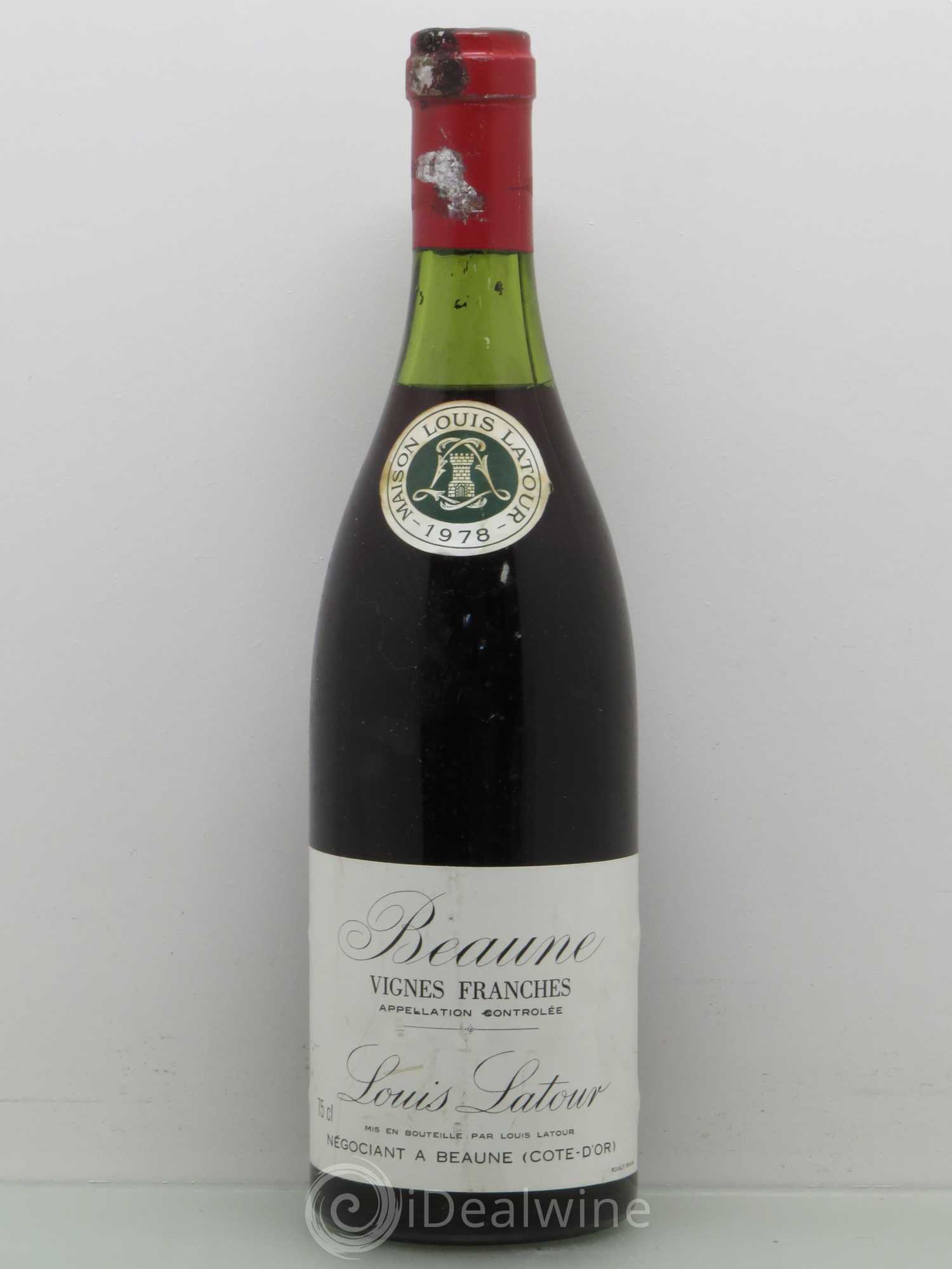 Beaune 1er Cru Vignes Franches Louis Latour 1978 - Lot de 1 bouteille - 0