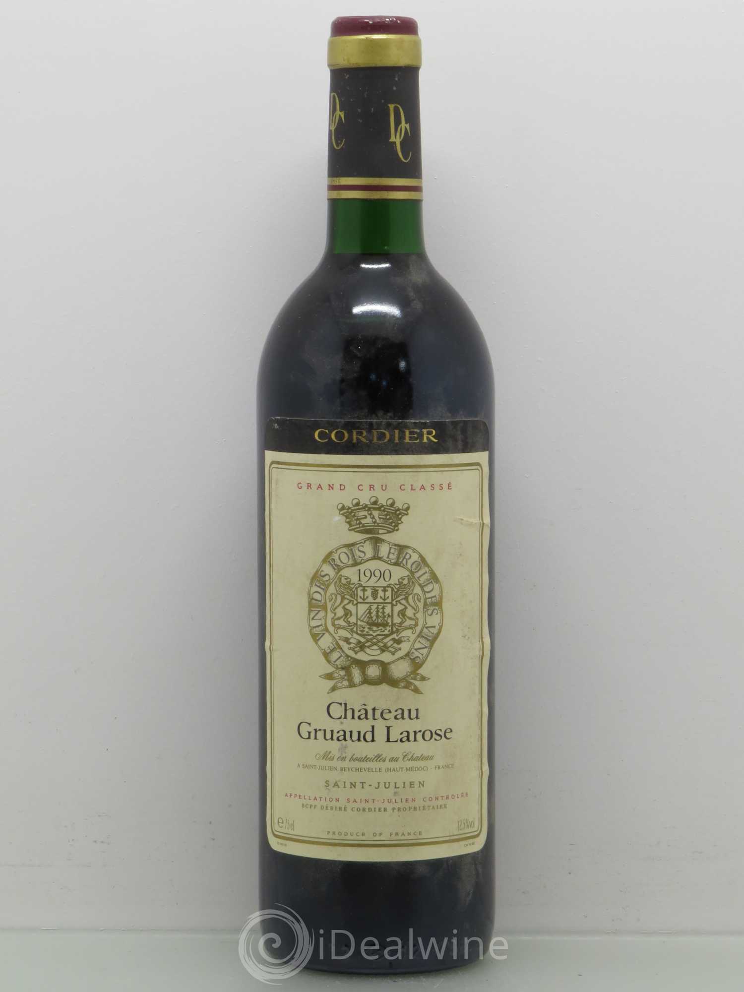 Château Gruaud Larose 2ème Grand Cru Classé 1990 - Lot de 1 bouteille - 0