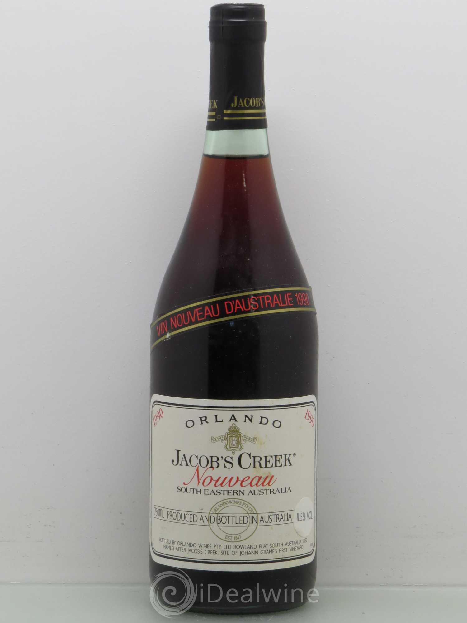 Australie Orlando Jacob's Creek 1990 - Posten von 1 Flasche - 0
