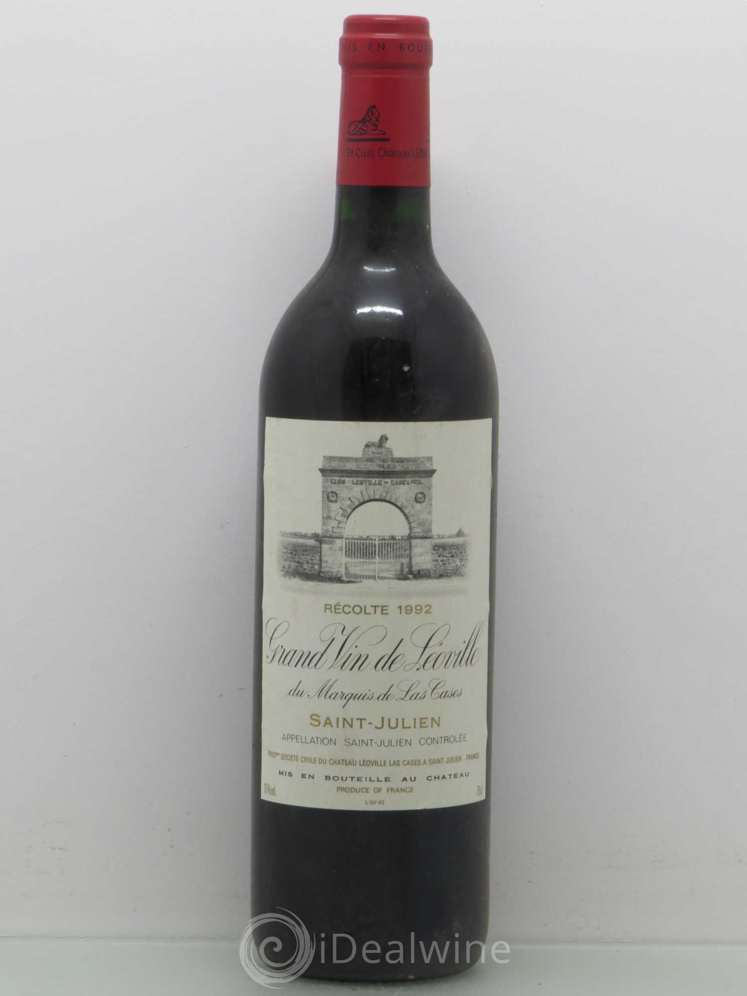 Château Léoville Las Cases 2ème Grand Cru Classé 1992 - Lot de 1 bouteille - 0