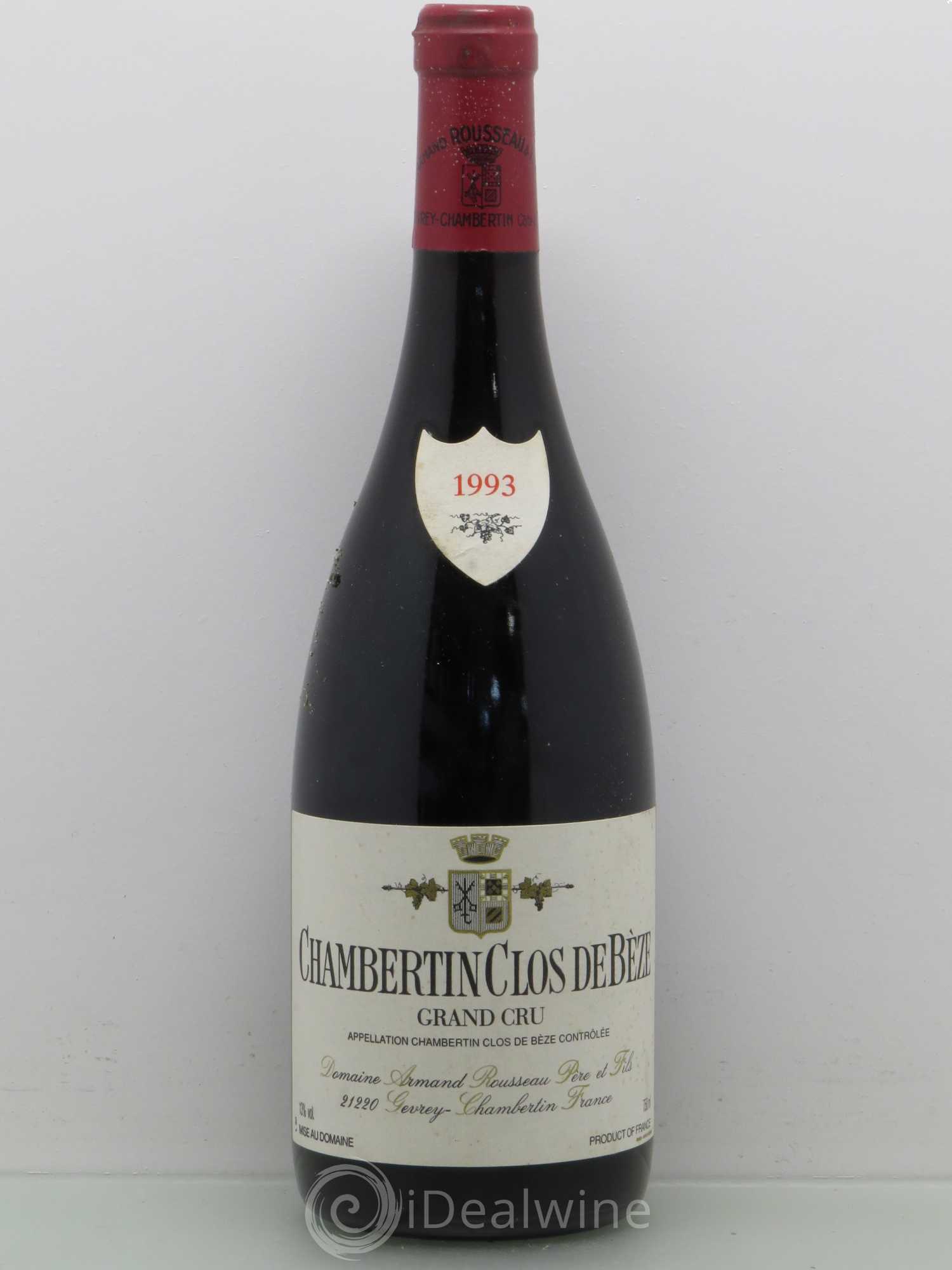 Chambertin Clos de Bèze Grand Cru Armand Rousseau (Domaine) 1993 - Lot de 1 bouteille - 0