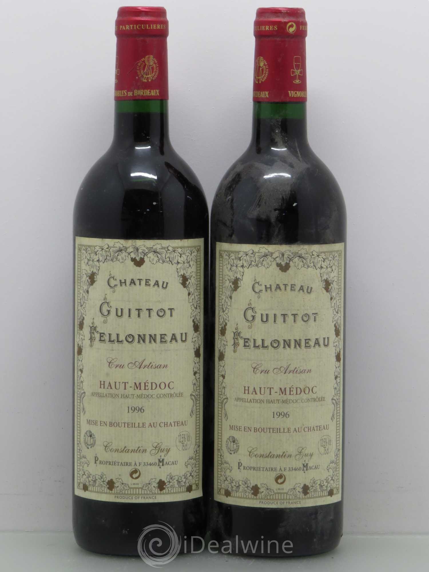 Médoc Château Guillot Felloneau 1996 - Posten von 2 Flaschen - 0