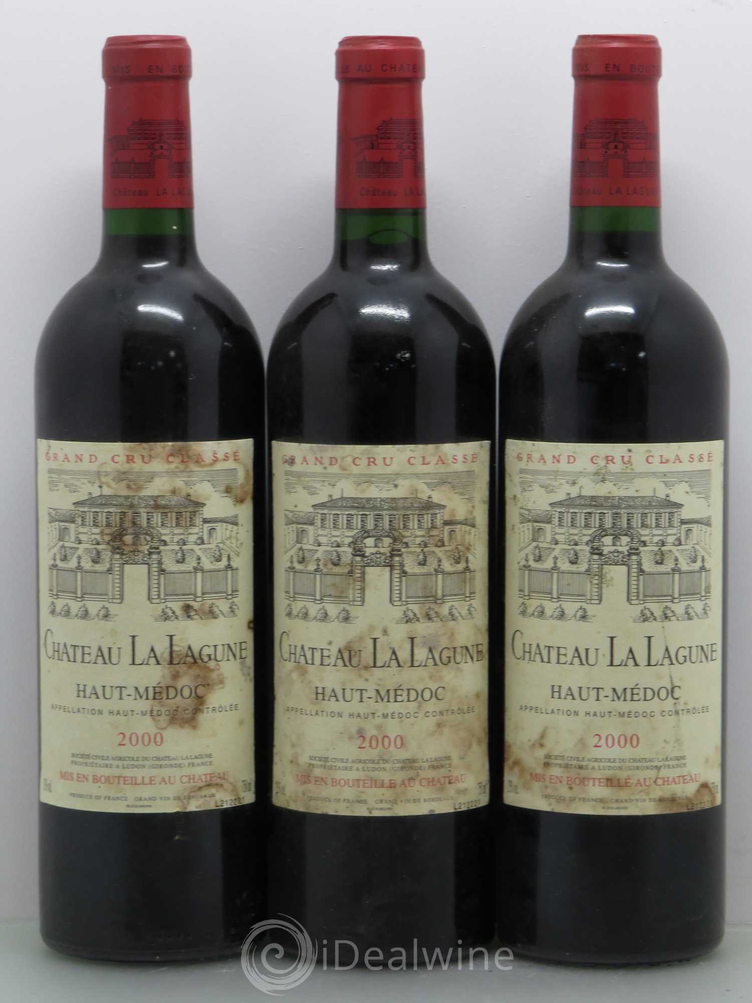 Château la Lagune 3ème Grand Cru Classé 2000 - Lot de 3 bouteilles - 0