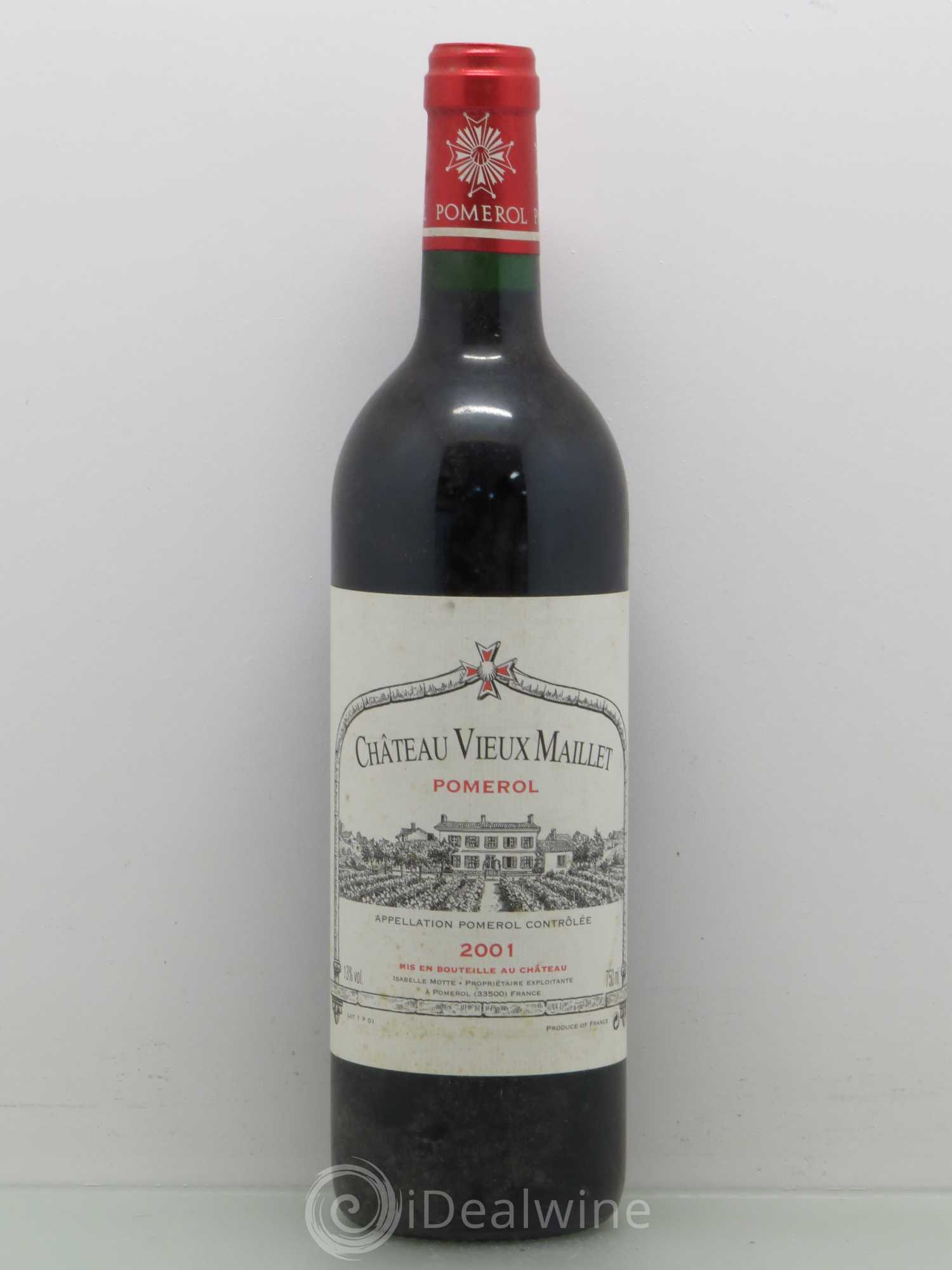 Château Vieux Maillet 2001 - Lot de 1 bouteille - 0