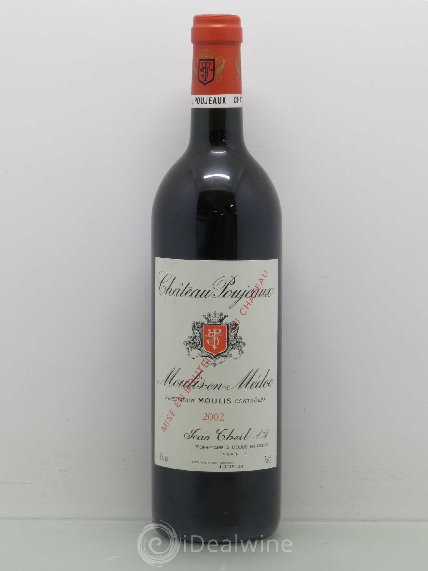 Château Poujeaux 2002 - Lot de 1 bouteille - 0