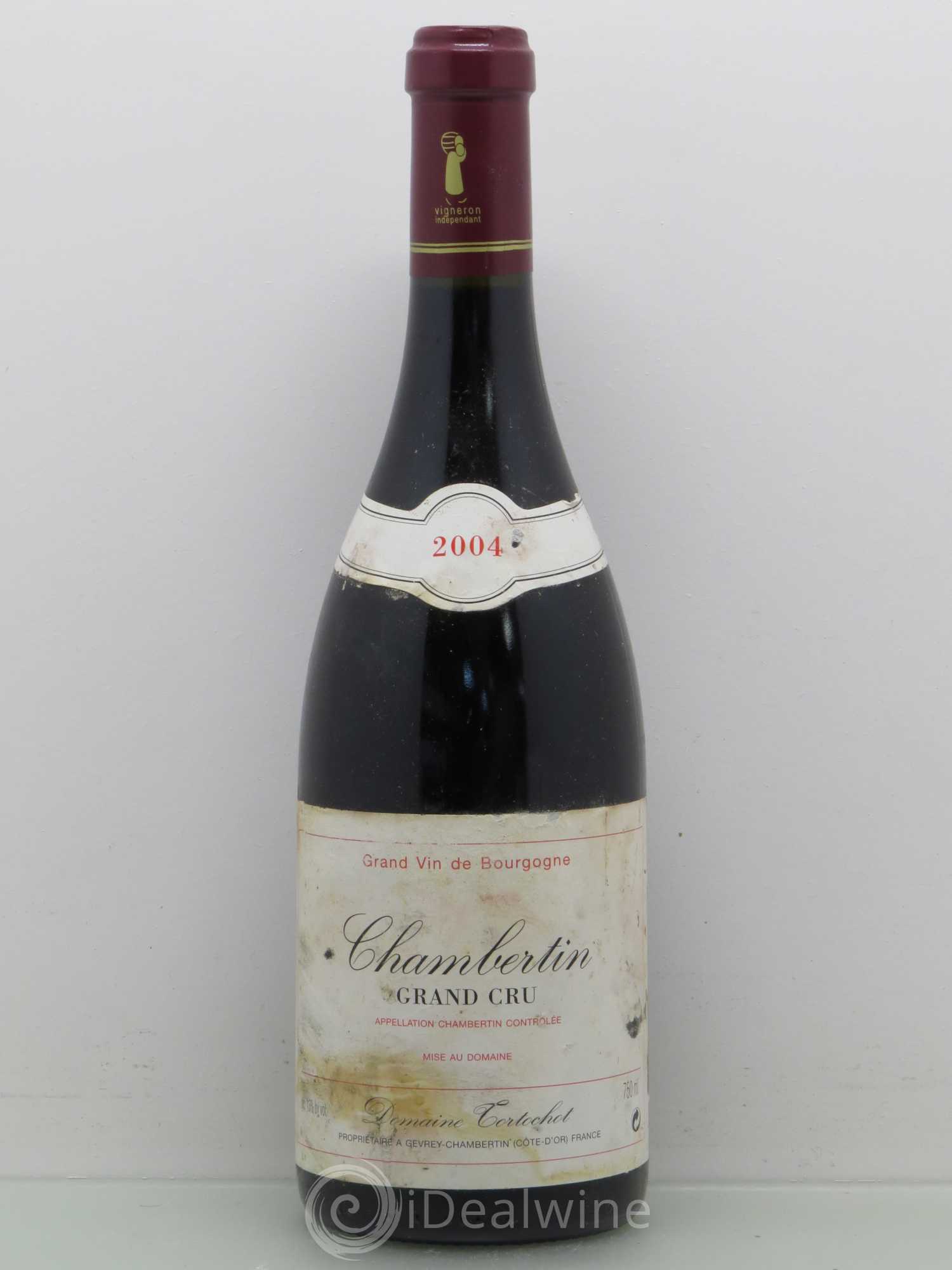 Chambertin Grand Cru Tortechot 2004 - Lot de 1 bouteille - 0