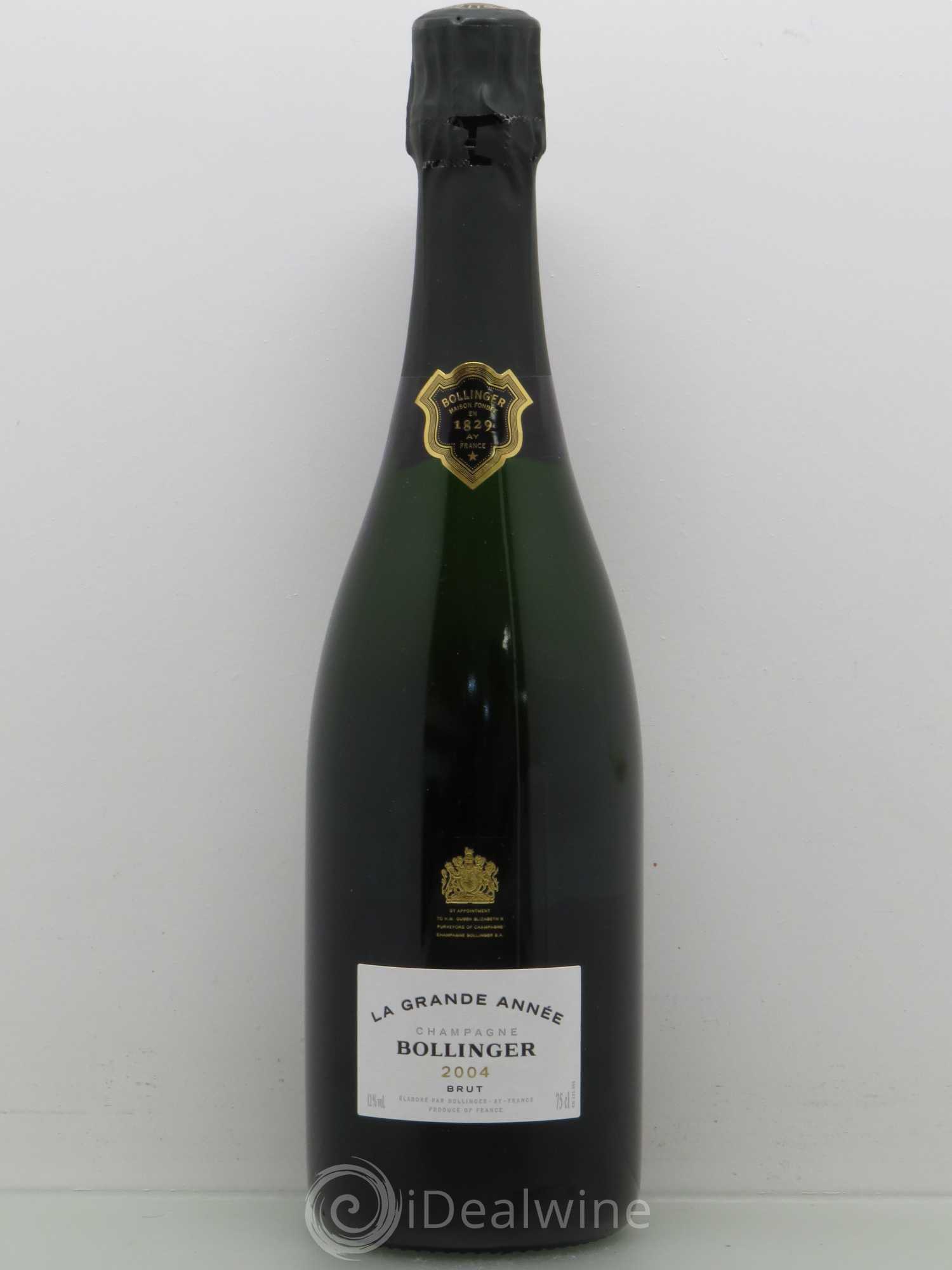 La Grande Année Brut Bollinger 2004 - Lot de 1 bouteille - 0