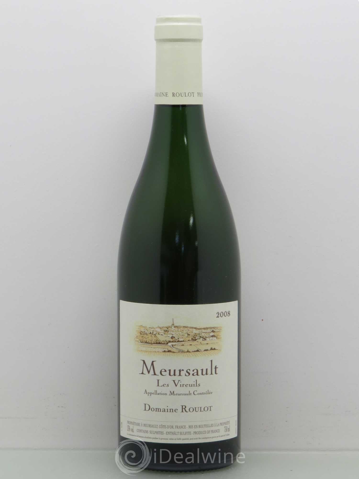 Meursault Les Vireuils Roulot (Domaine) 2008 - Lot de 1 bouteille - 0
