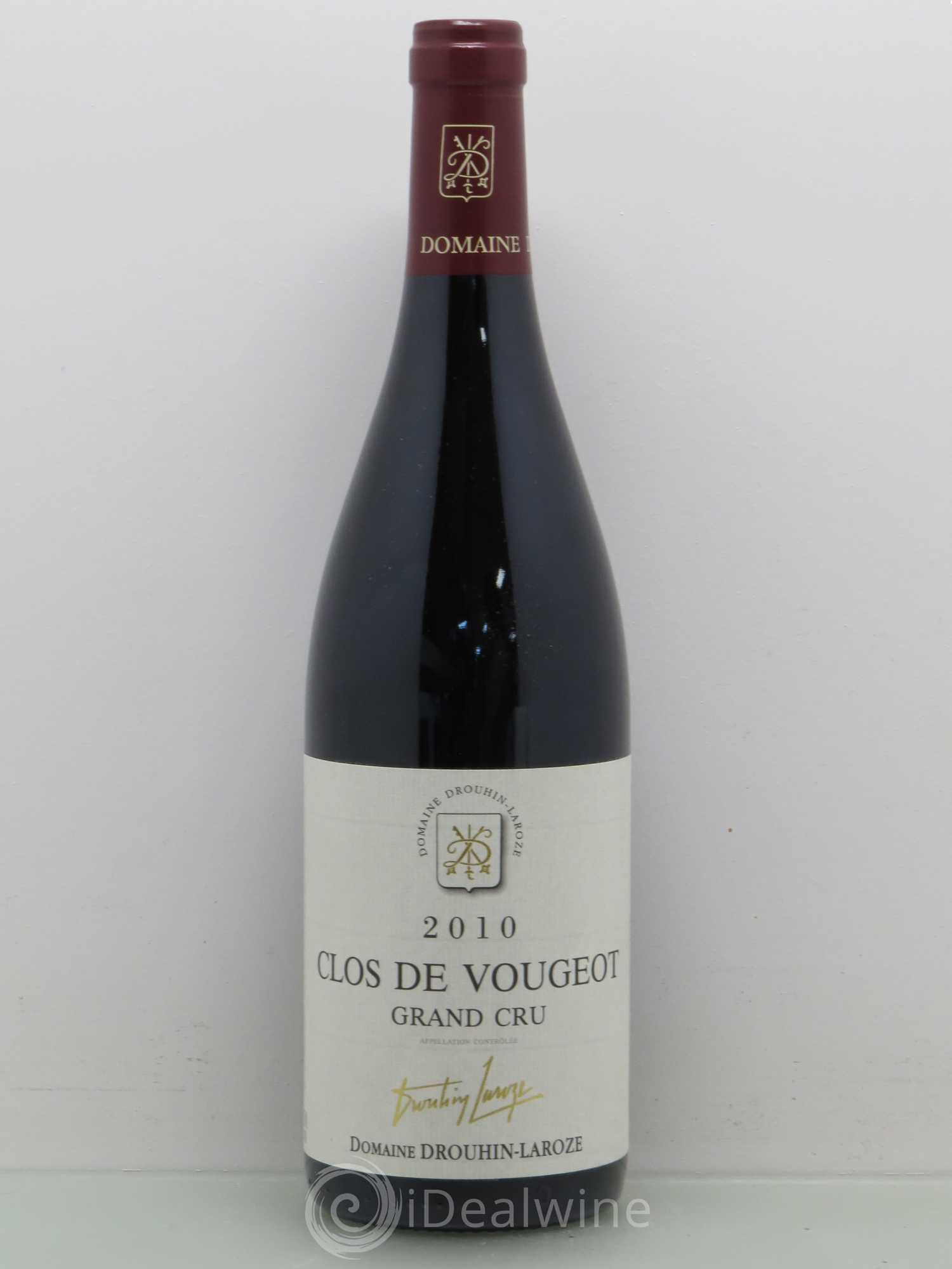 Clos de Vougeot Grand Cru Domaine Drouhin-Laroze 2010 - Lot de 1 bouteille - 0