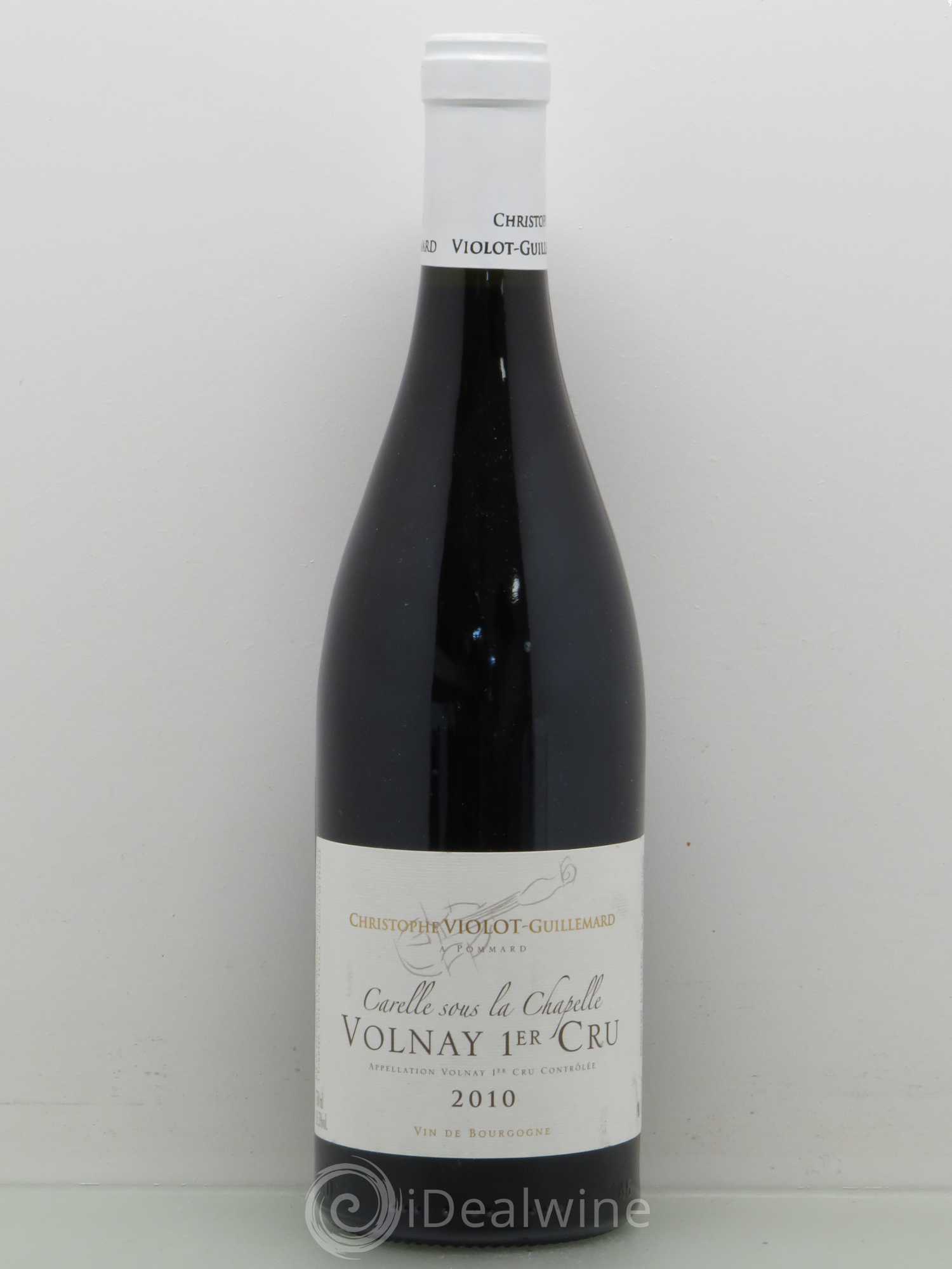 Volnay 1er Cru Carelle Sous La Chapelle Violot Guillemard 2010 - Posten von 1 Flasche - 0
