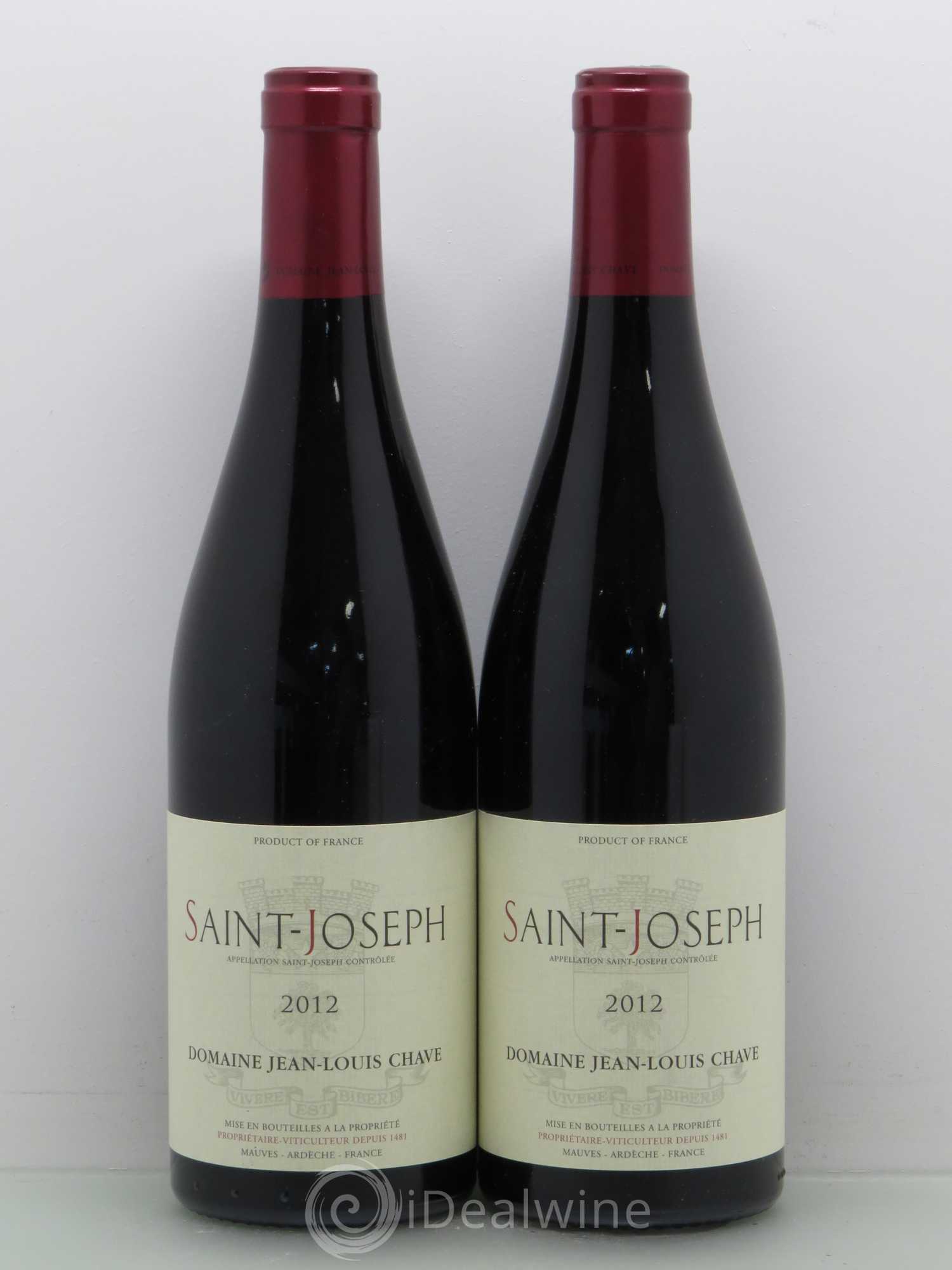 Saint-Joseph Jean-Louis Chave 2012 - Lot de 2 bouteilles - 0