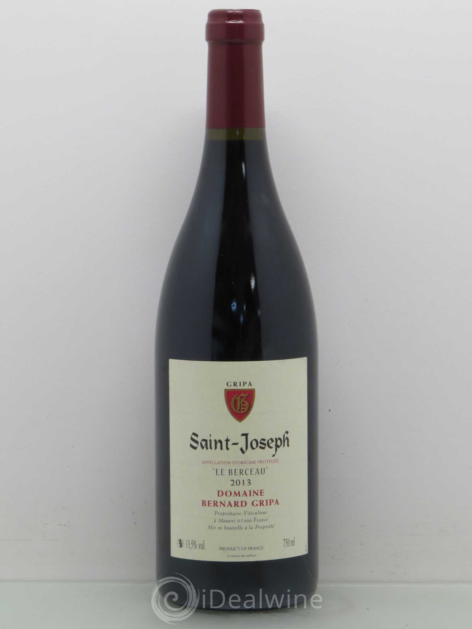 Saint-Joseph Le Berceau Bernard Gripa (Domaine) 2013 - Lot de 1 bouteille - 0