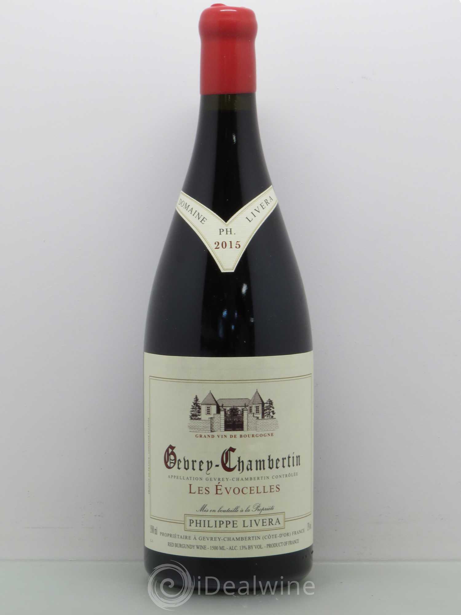 Gevrey-Chambertin Les Evocelles Tilleuls (Domaine des) - Philippe Livera 2015 - Lot de 1 magnum - 0