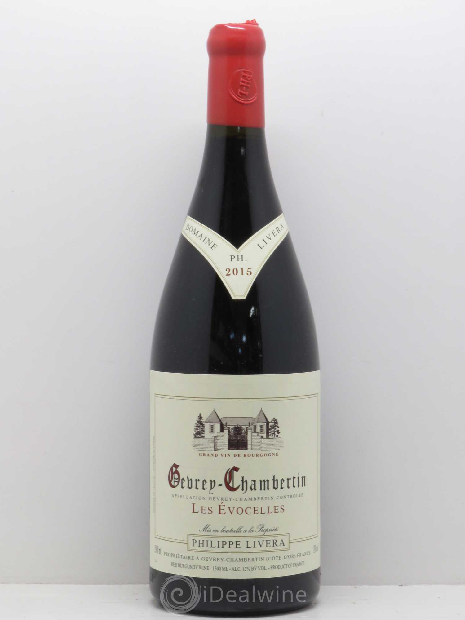 Gevrey-Chambertin Les Evocelles Tilleuls (Domaine des) - Philippe Livera 2015 - Lot de 1 magnum - 0