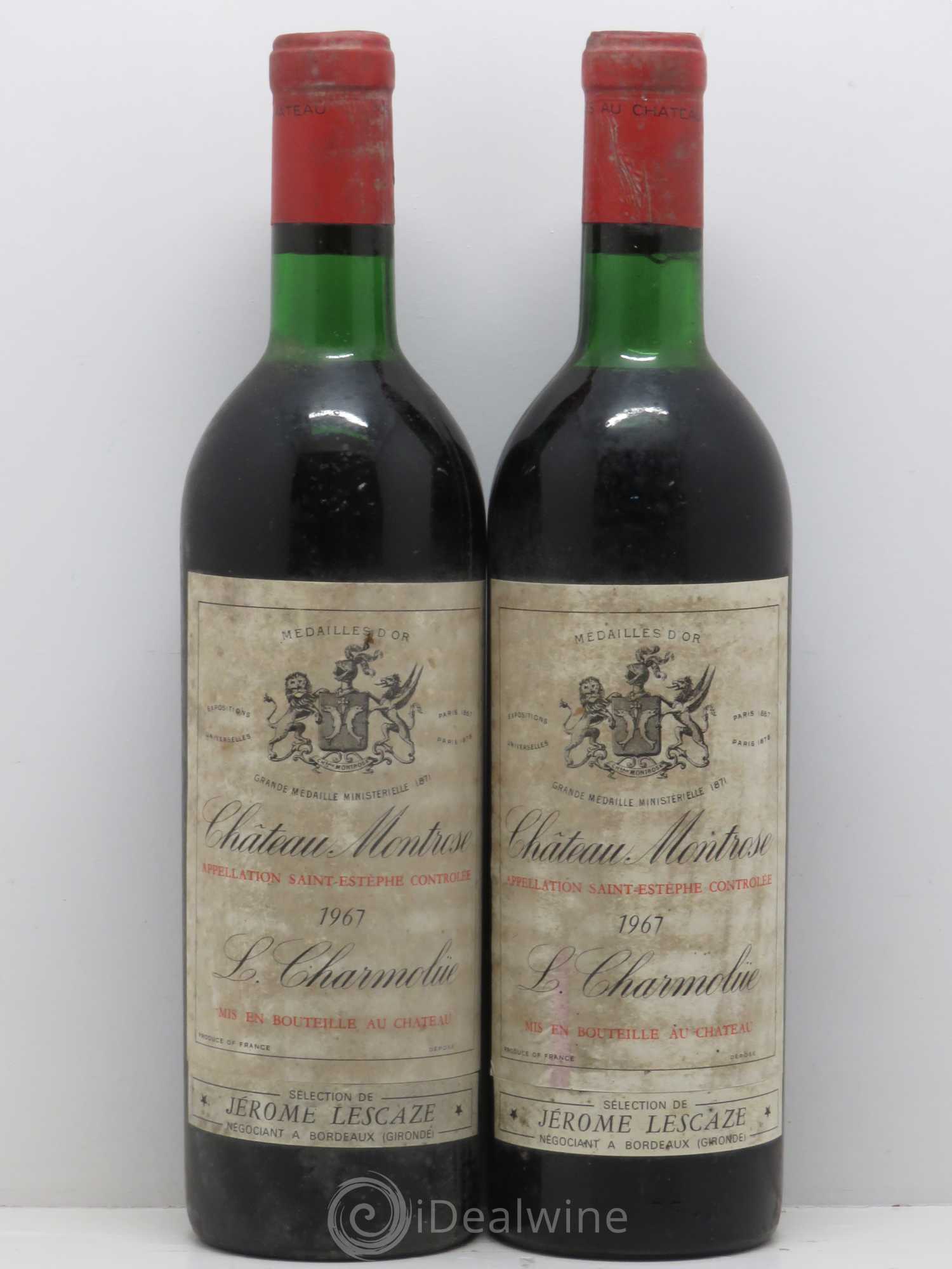 Château Montrose 2ème Grand Cru Classé 1967 - Lot de 2 bouteilles - 0