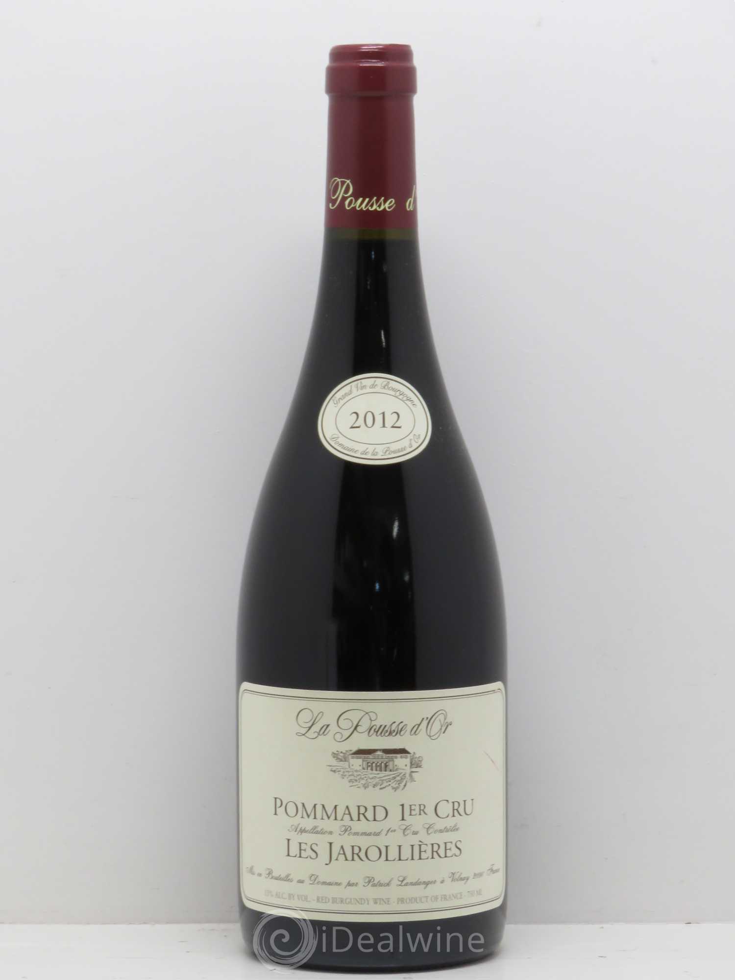 Pommard 1er Cru Les Jarollières La Pousse d'Or (Domaine de) 2012 - Lot de 1 bouteille - 0