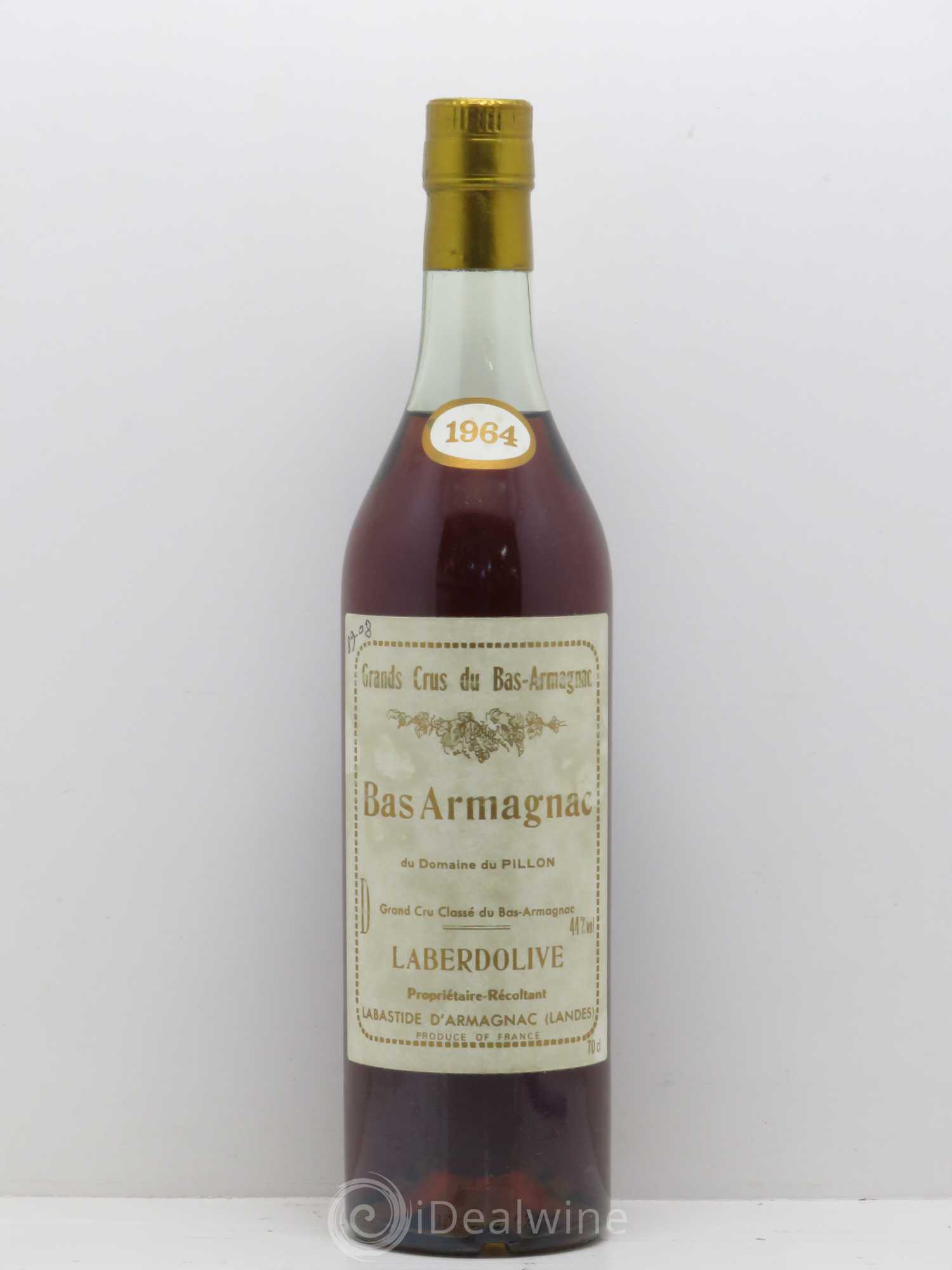 Bas-Armagnac Laberdolive 1964 - Lot de 1 bouteille - 0