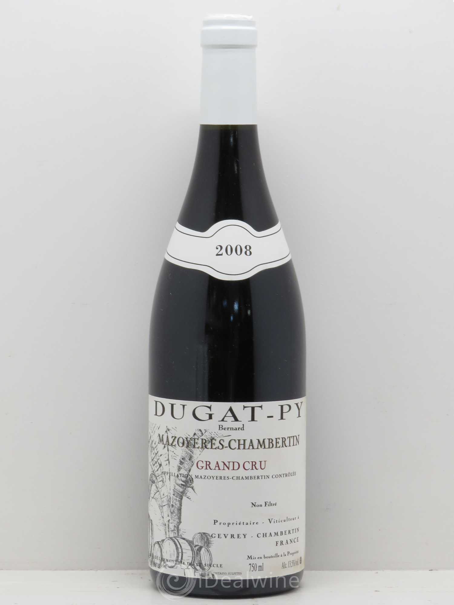 Mazoyères-Chambertin Grand Cru Dugat-Py 2008 - Lot de 1 bouteille - 0