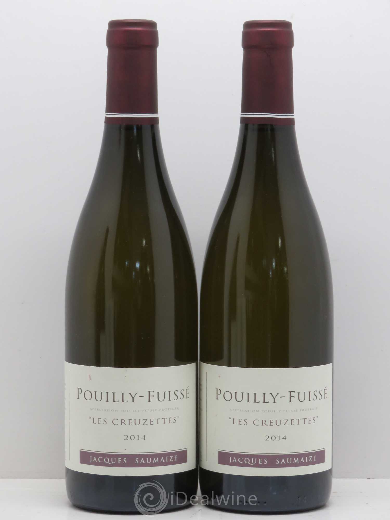 Pouilly-Fuissé Jacques et Nathalie Saumaize Les Creuzettes Saumaize 2014 - Posten von 2 Flaschen - 0