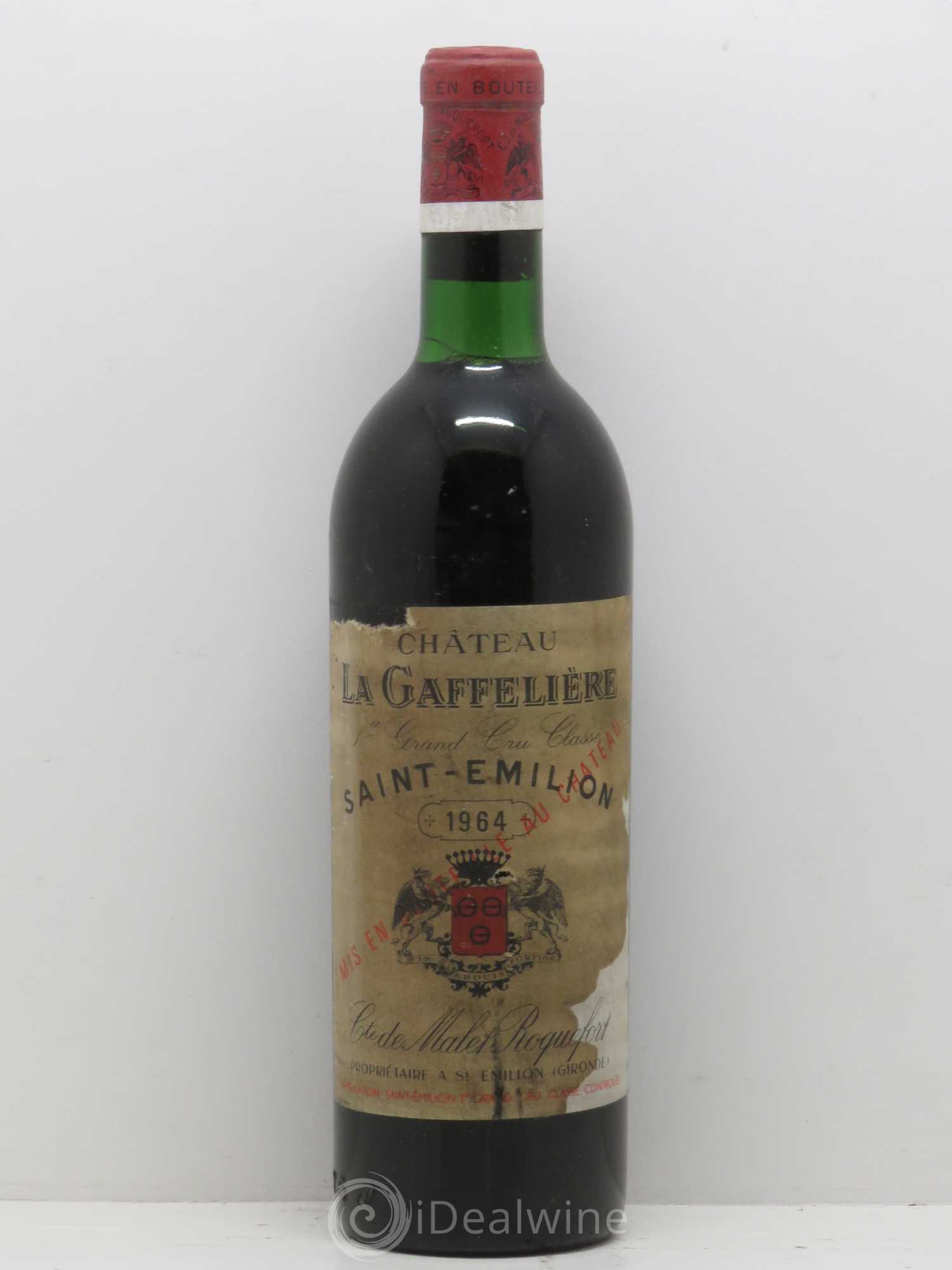 Château la Gaffelière 1er Grand Cru Classé B 1964 - Lot de 1 bouteille - 0