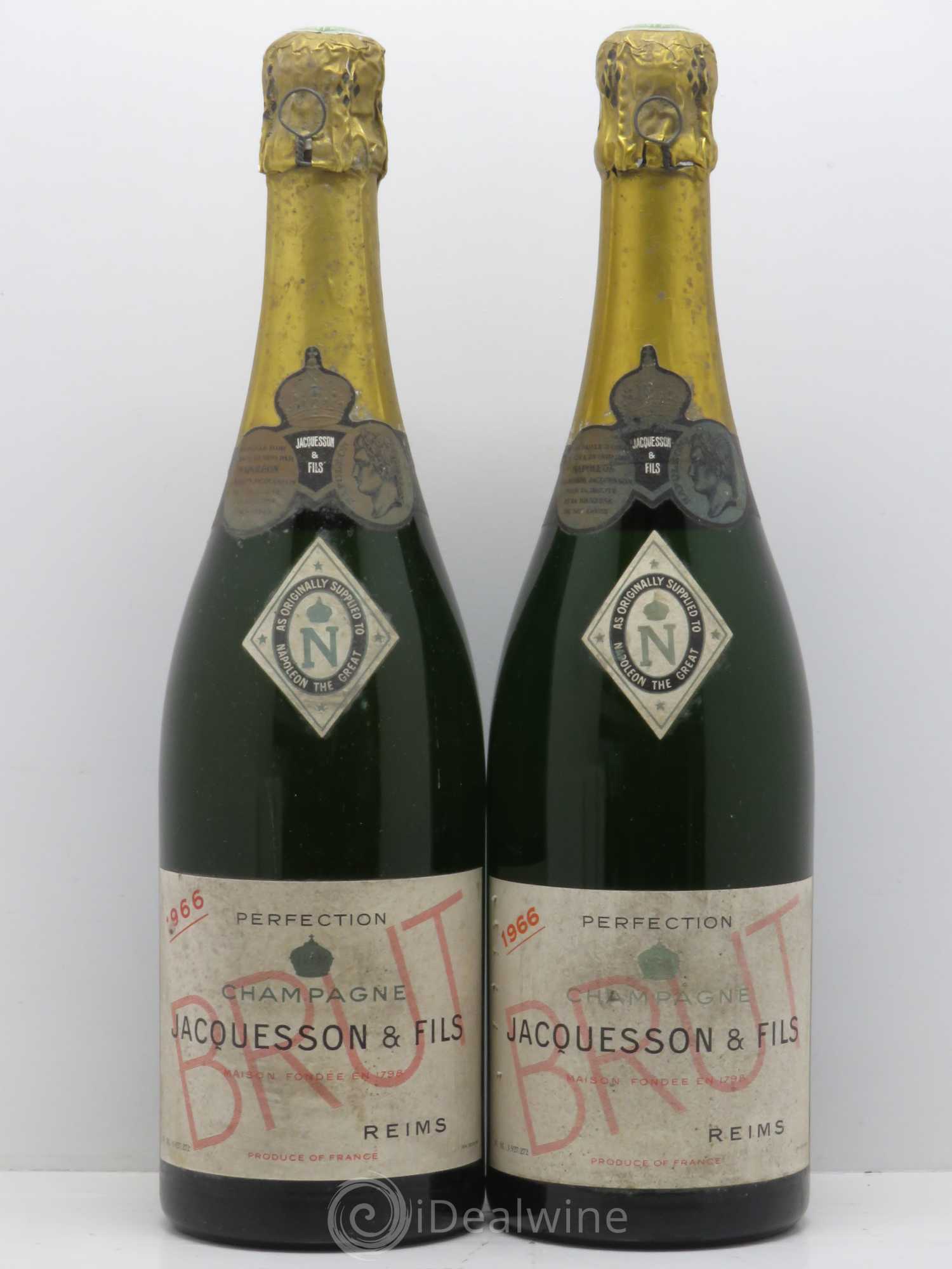 Champagne Perfection Jacquesson 1966 - Posten von 2 Flaschen - 0