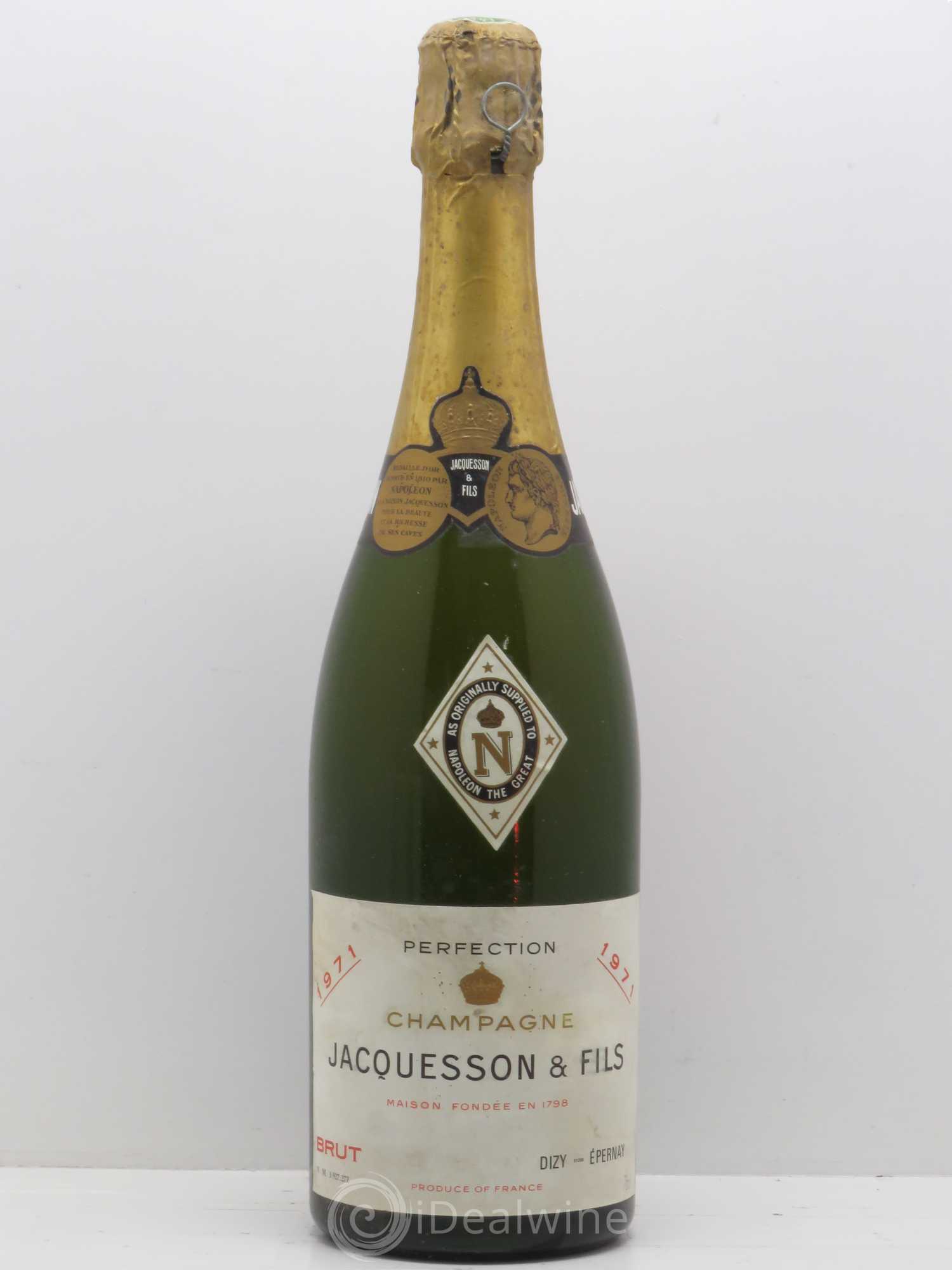 Champagne Perfection Jacquesson 1971 - Lot de 1 bouteille - 0