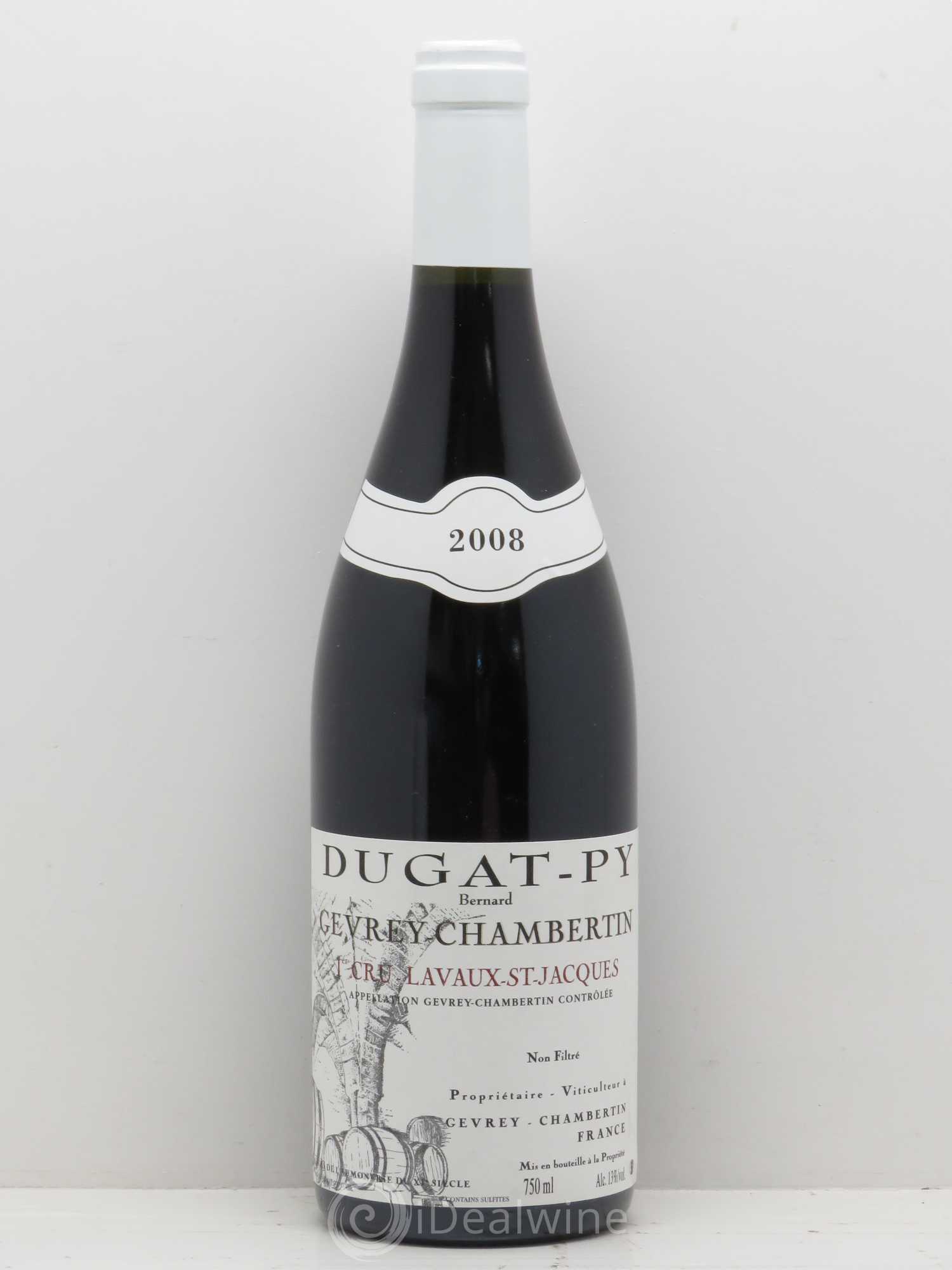 Gevrey-Chambertin 1er Cru Lavaux Saint Jacques Dugat-Py 2008 - Lot de 1 bouteille - 0