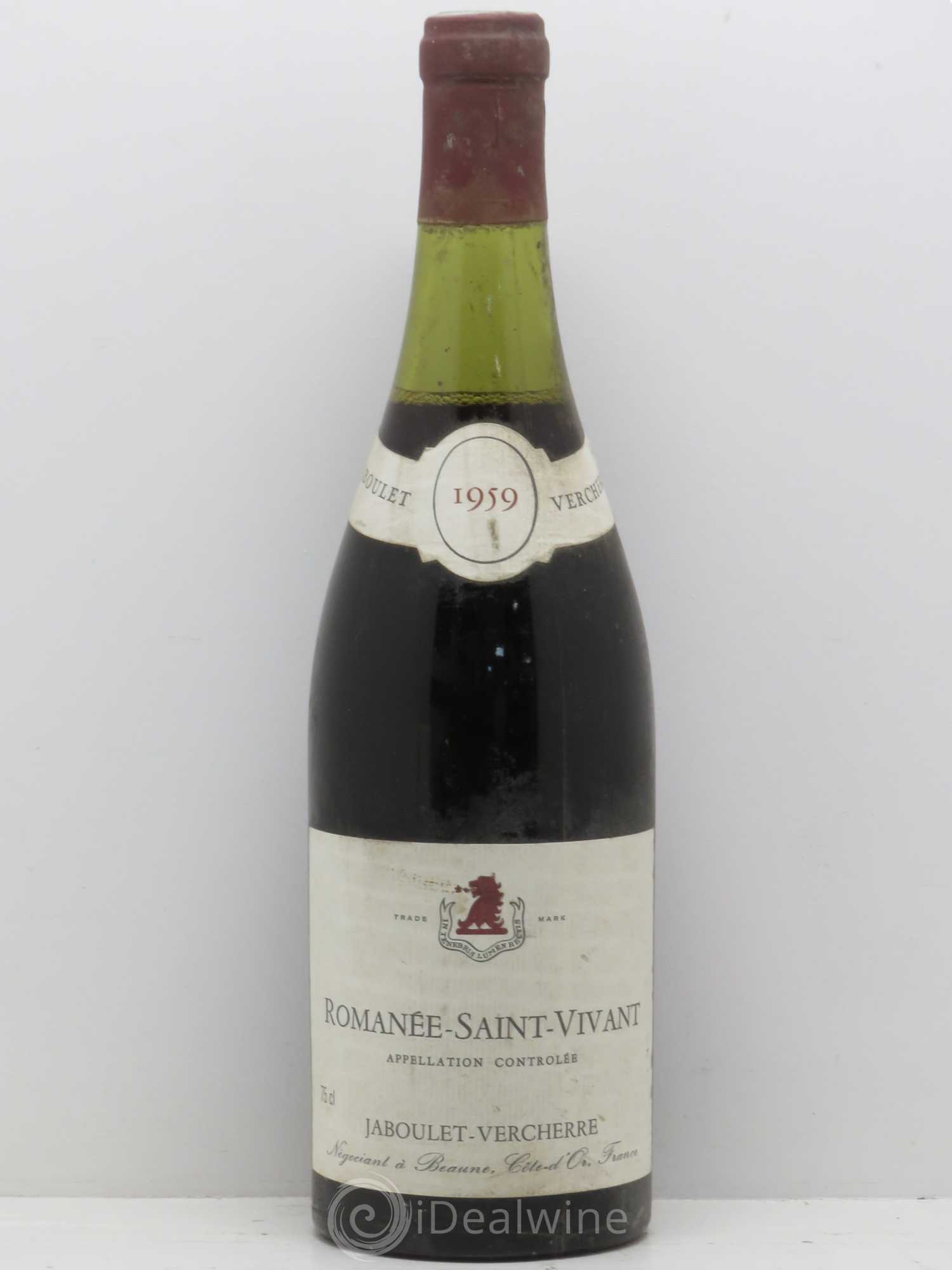Romanée-Saint-Vivant Grand Cru Jaboulet Vercherre 1959 - Lot de 1 bouteille - 0