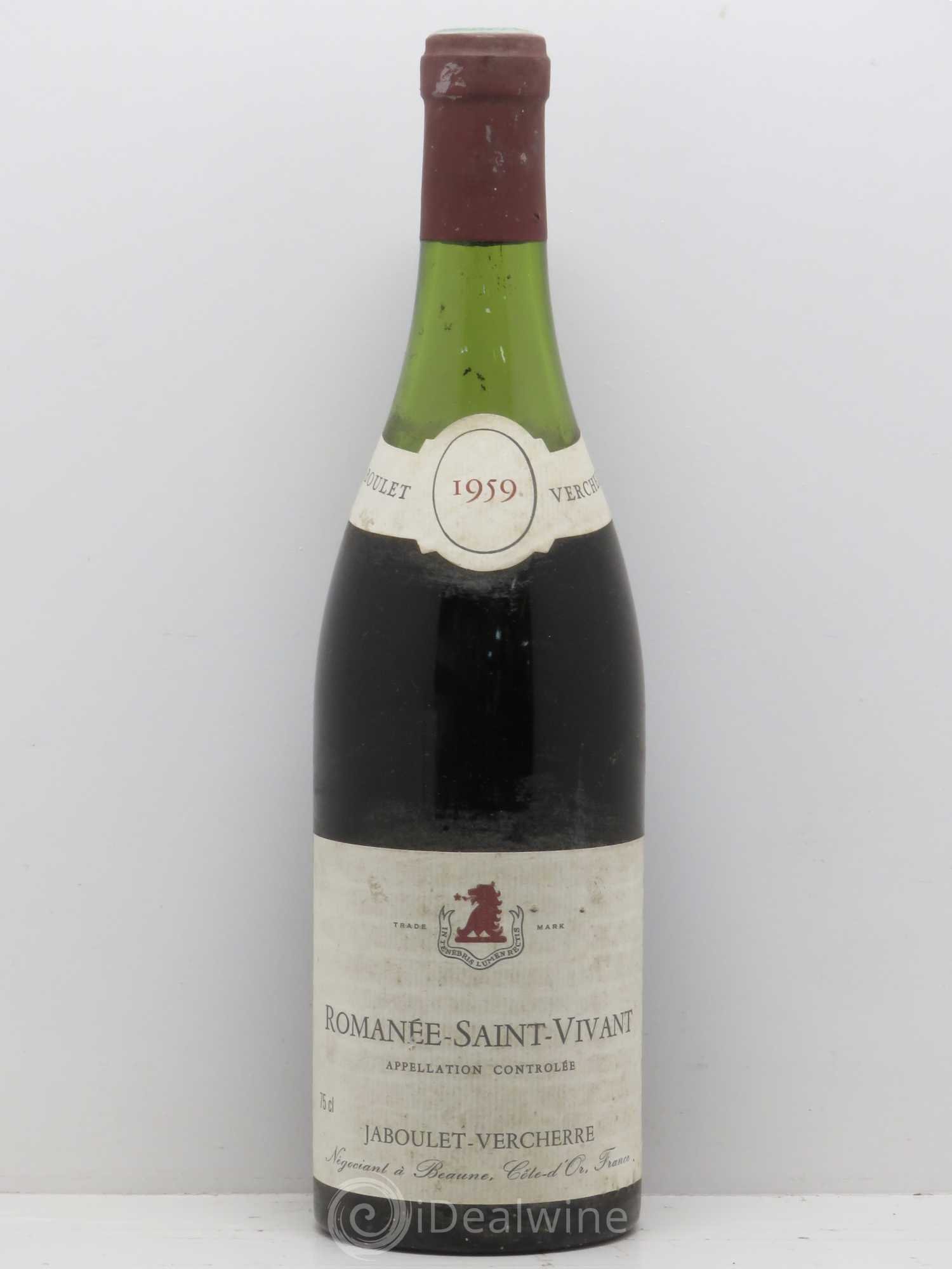 Romanée-Saint-Vivant Grand Cru Jaboulet Vercherre 1959 - Lot de 1 bouteille - 0
