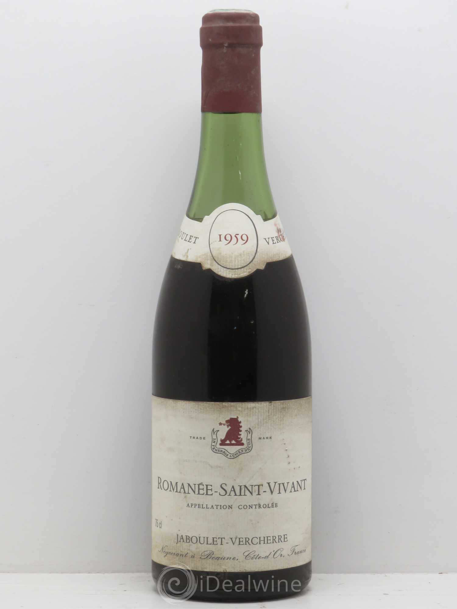 Romanée-Saint-Vivant Grand Cru Jaboulet Vercherre 1959 - Lot de 1 bouteille - 0