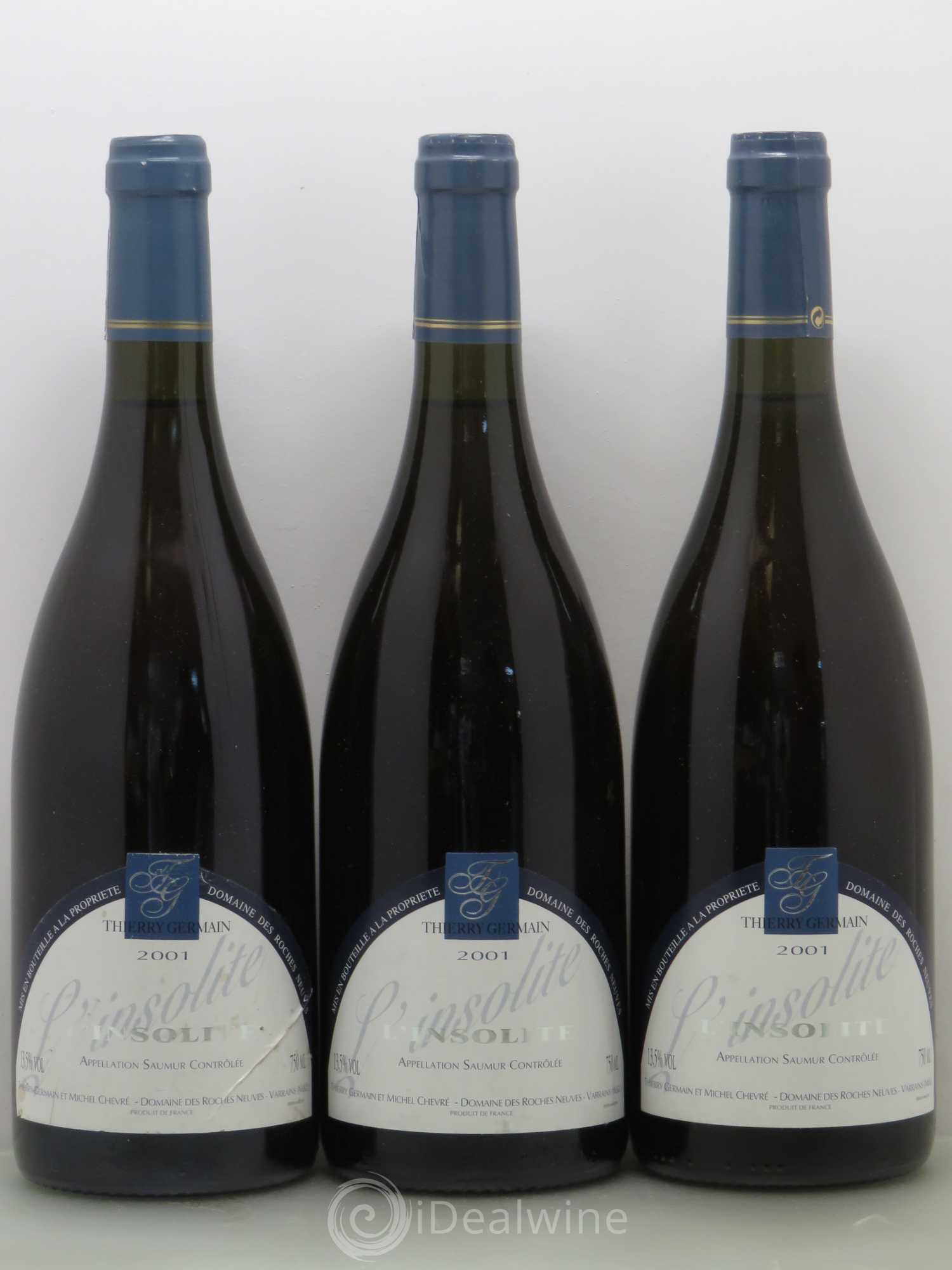 Saumur Insolite Domaine des Roches Neuves - Thierry Germain 2001 - Posten von 6 Flaschen - 1