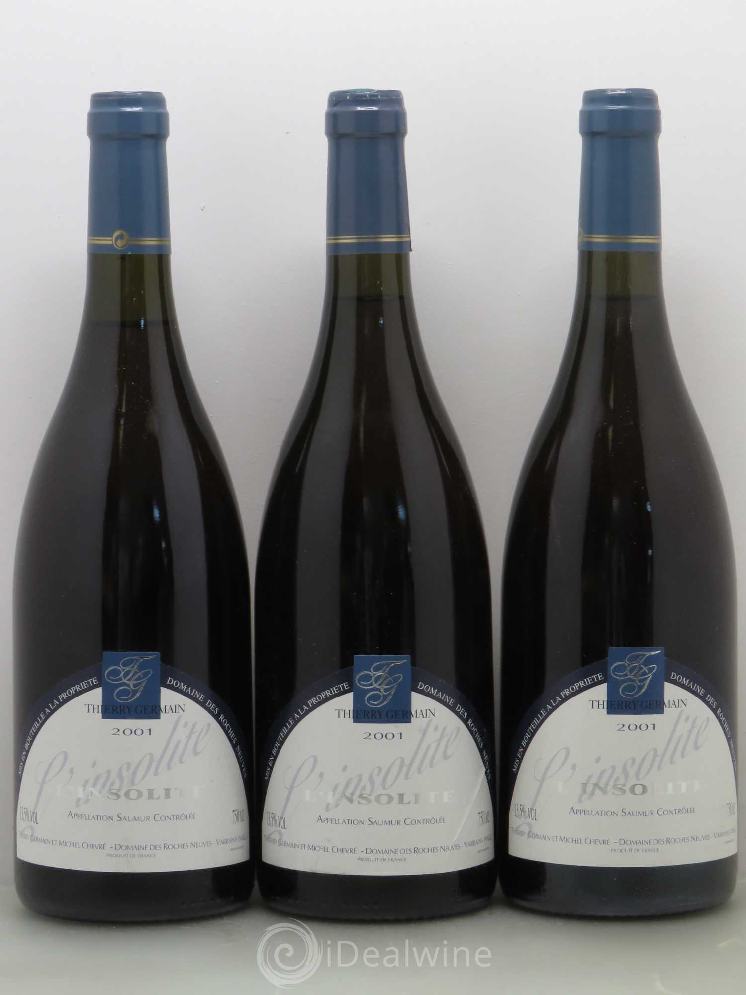 Saumur Insolite Domaine des Roches Neuves - Thierry Germain 2001 - Posten von 6 Flaschen - 2