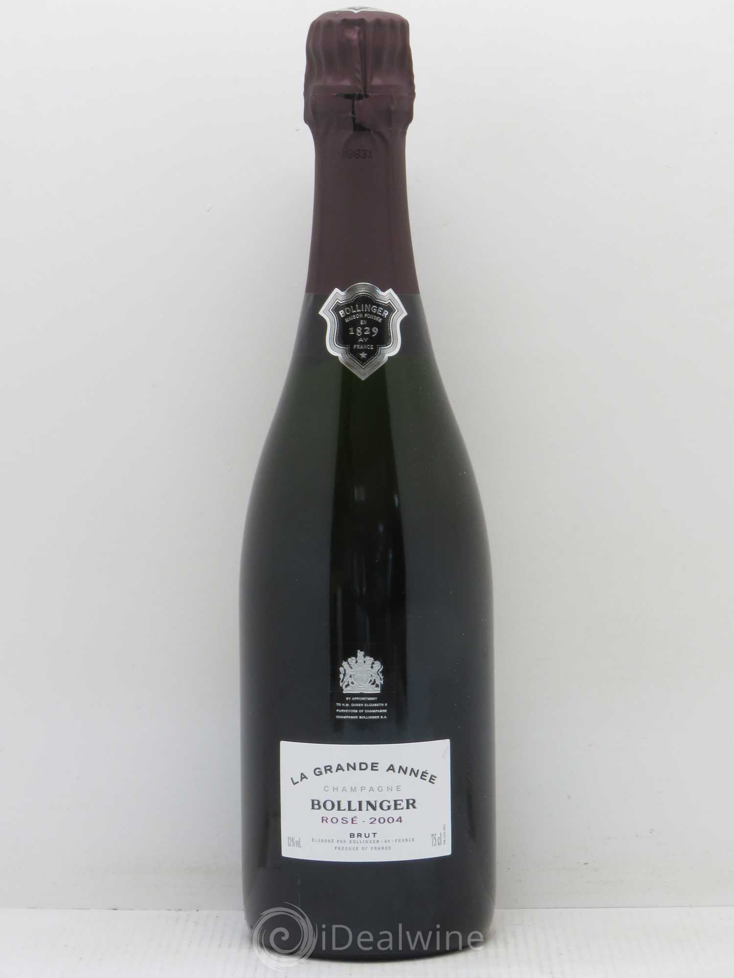 Grande Année Brut Bollinger 2004 - Lot de 1 bouteille - 0
