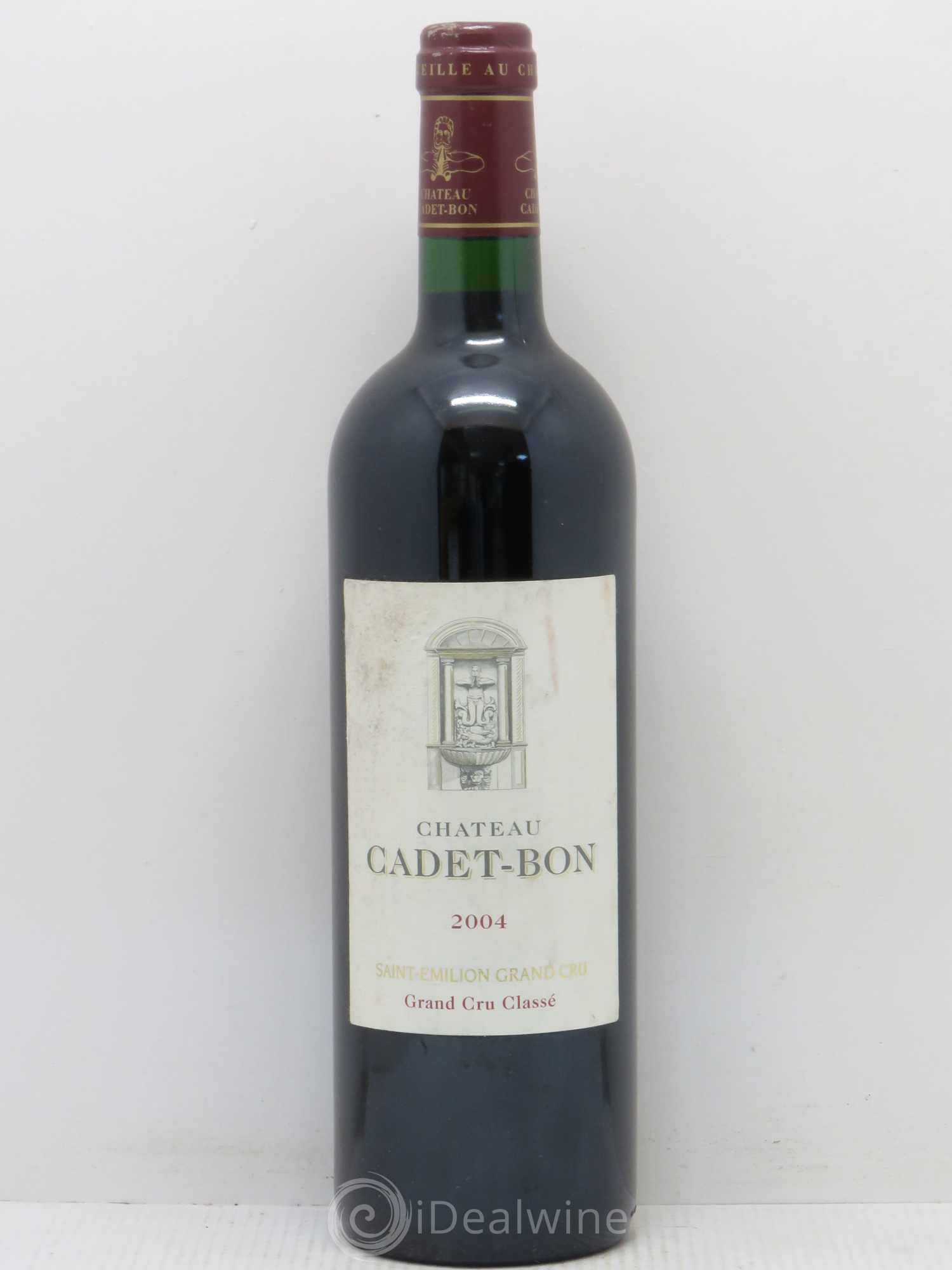 Château Cadet Bon Grand Cru Classé 2004 - Lot de 1 bouteille - 0