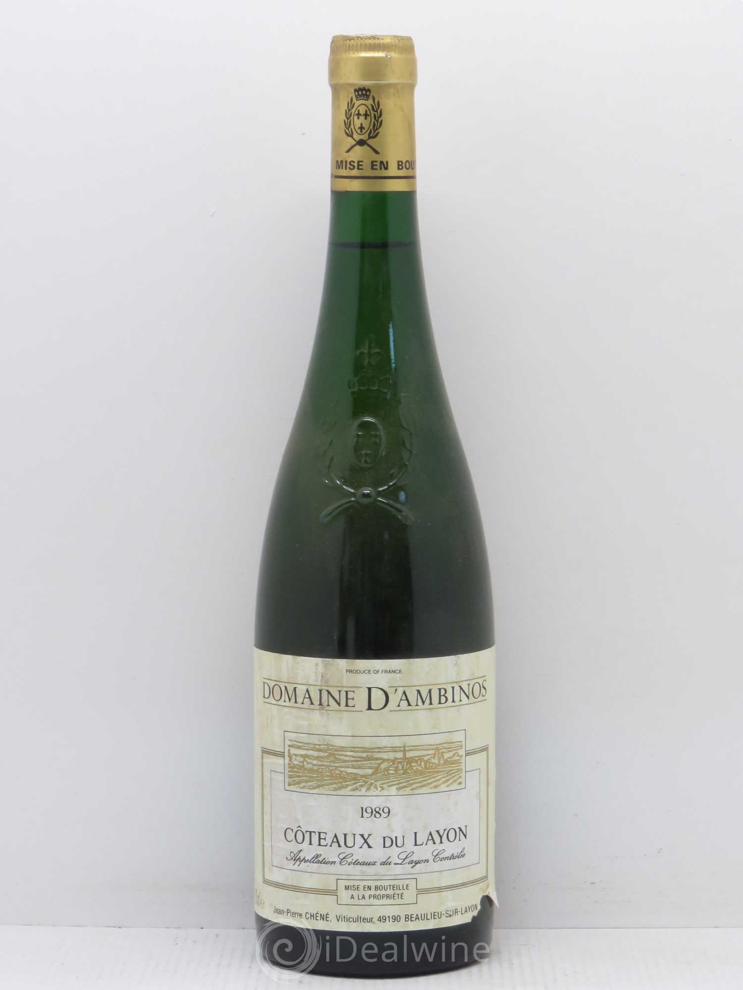 Coteaux du Layon La Ducquerie (Domaine de) D'Ambinos 1989 - Lotto di 1 bottiglia - 0