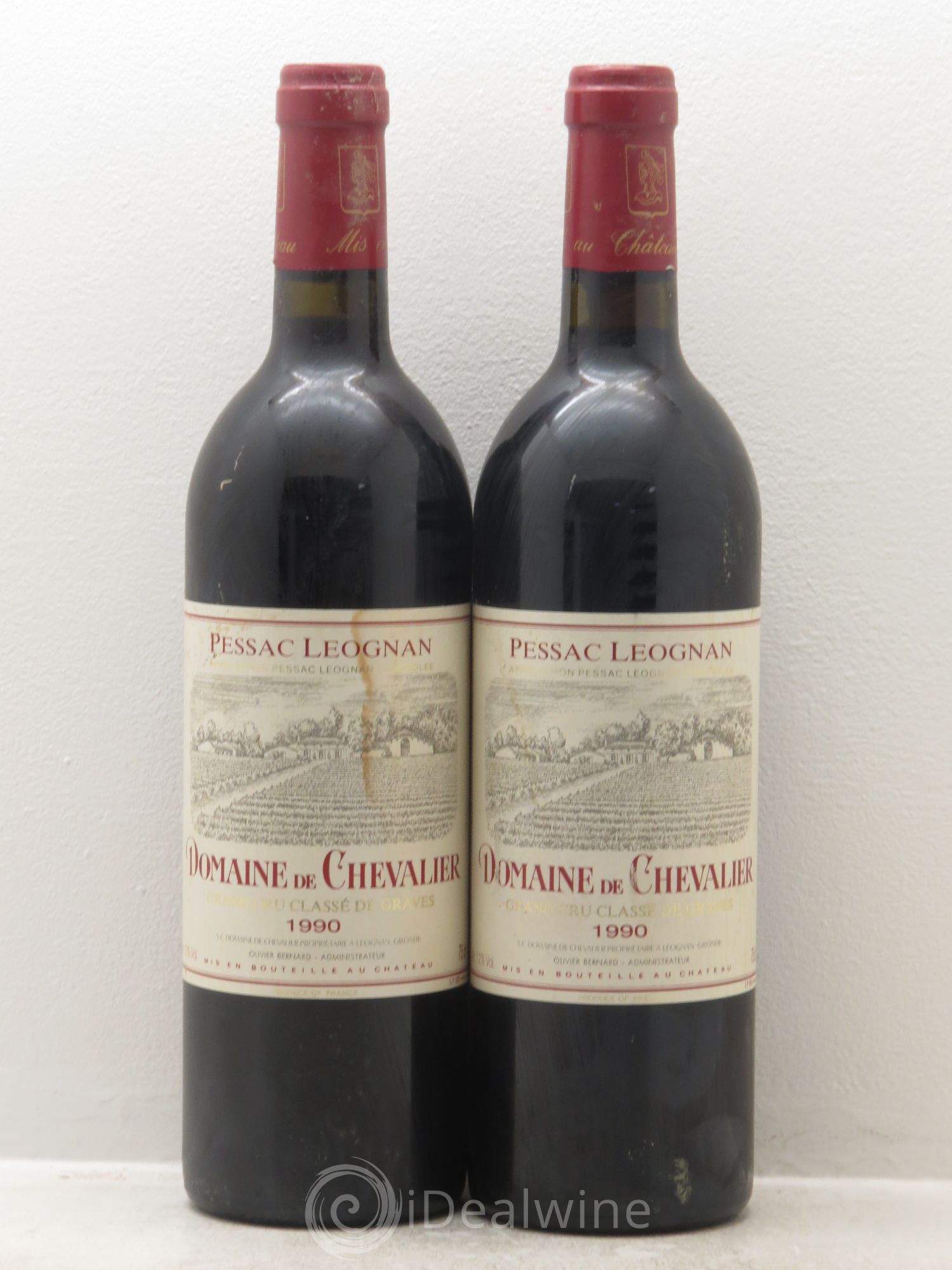Domaine de Chevalier Cru Classé de Graves 1990 - Lot de 2 bouteilles - 0