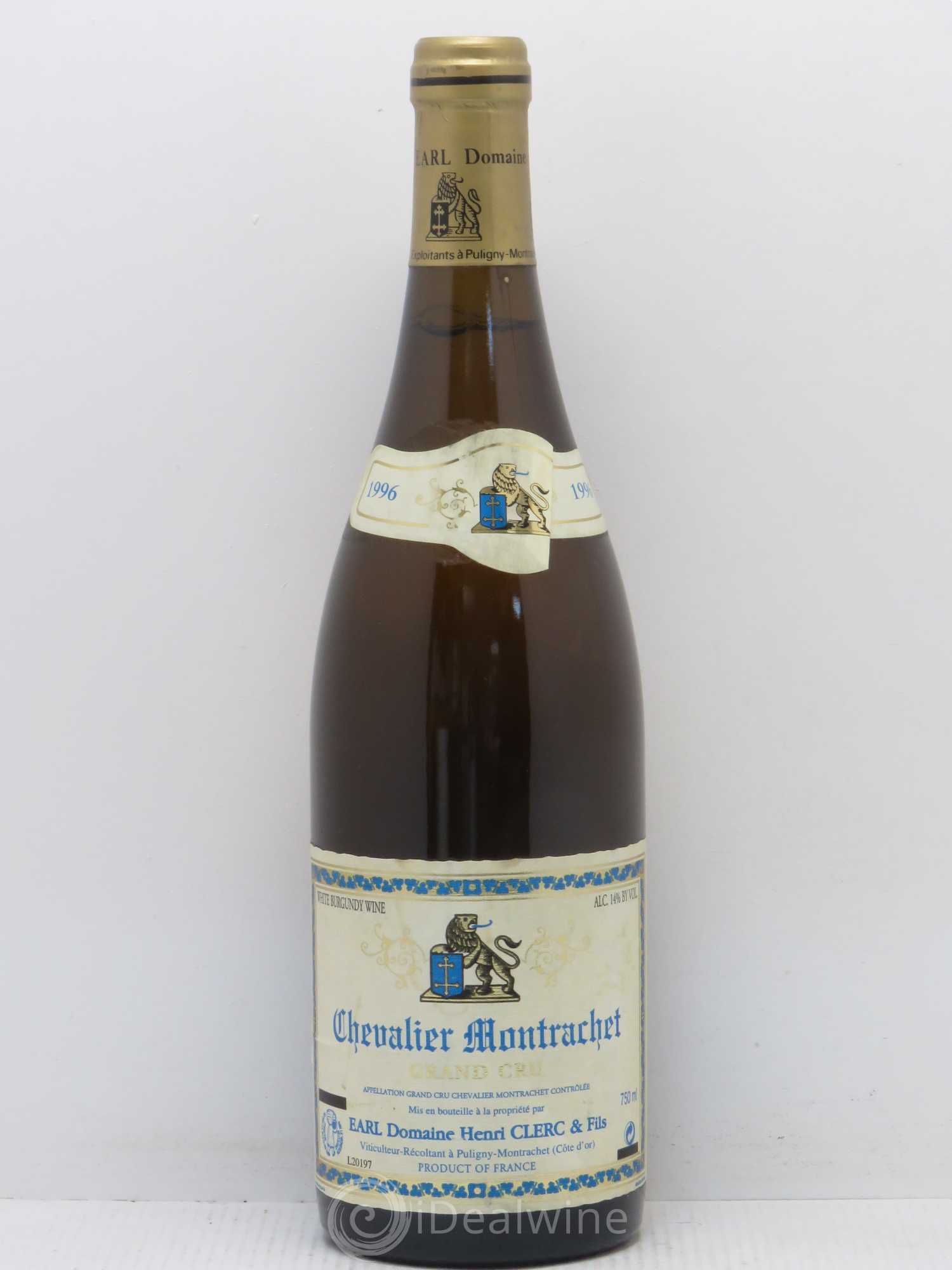 Chevalier-Montrachet Grand Cru Henri Clerc 1996 - Lot de 1 bouteille - 0