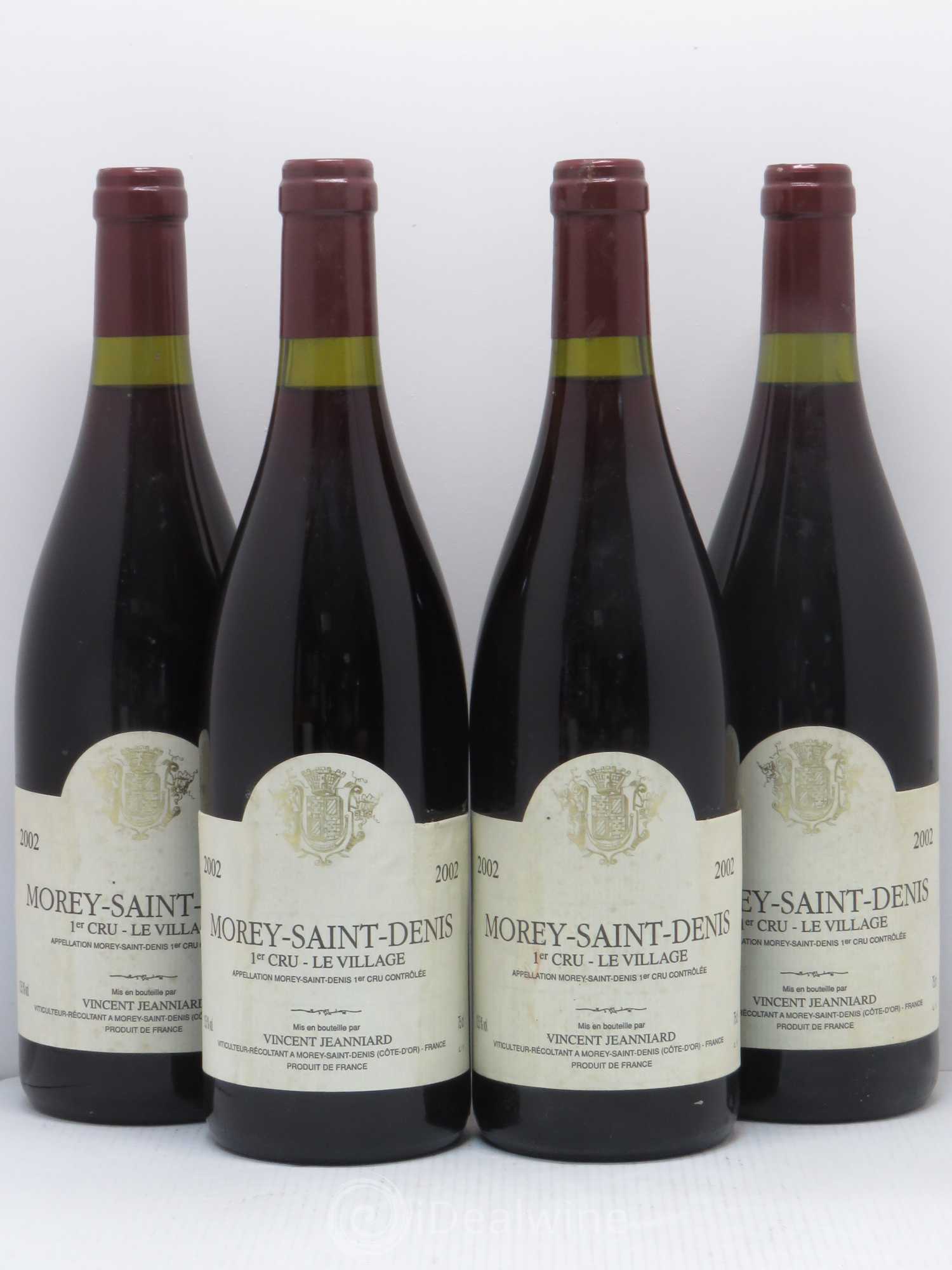 Morey-Saint-Denis 1er Cru Le Village Jeanniard 2002 - Lot de 4 bouteilles - 0