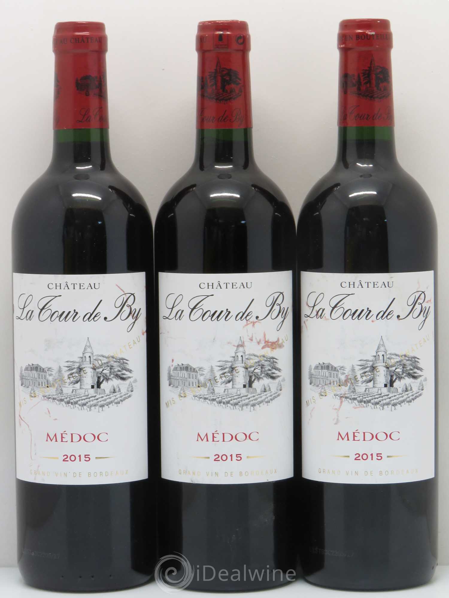 Château La Tour de By Cru Bourgeois 2015 - Lot de 3 bouteilles - 0