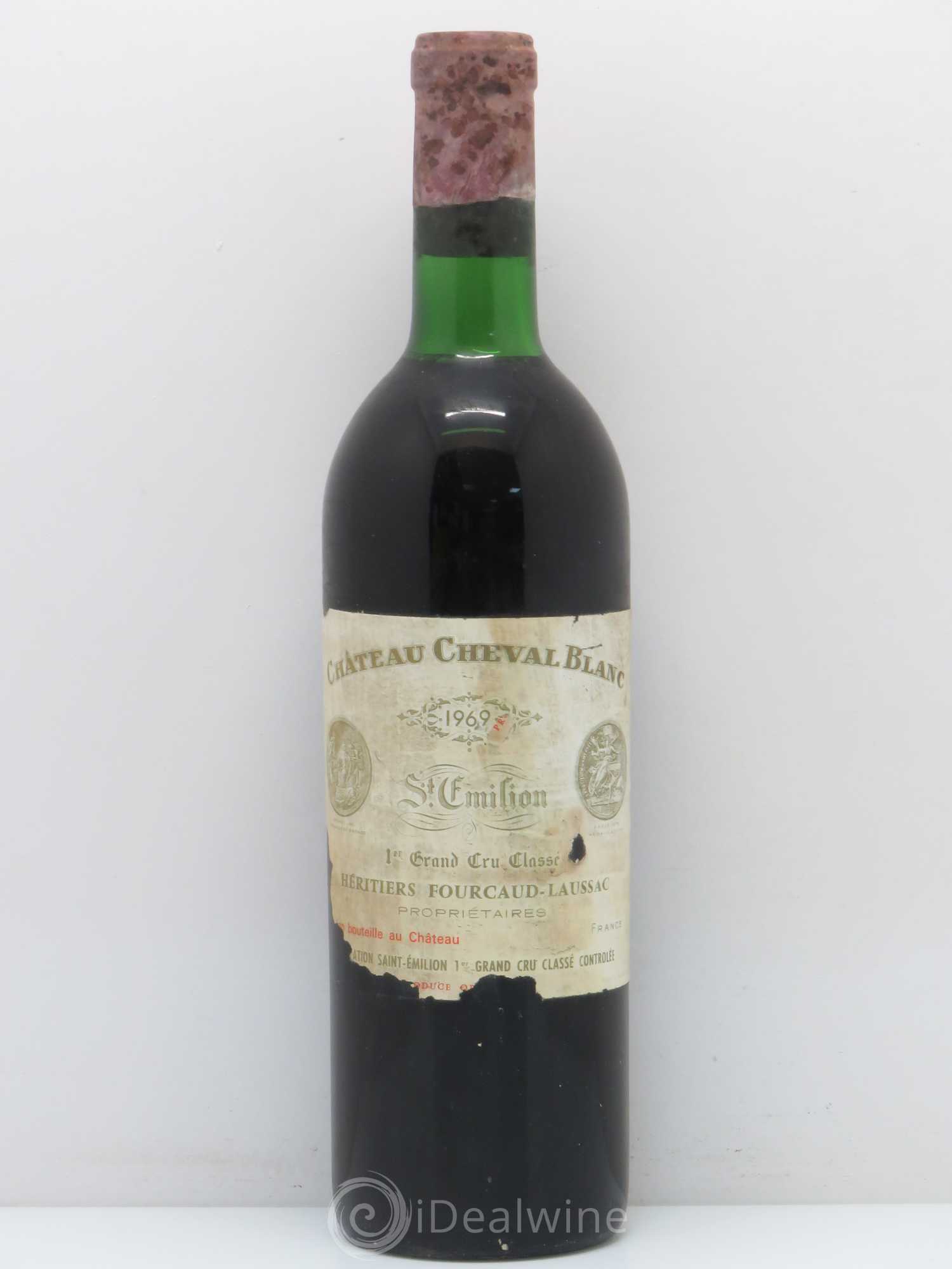 Château Cheval Blanc 1er Grand Cru Classé A 1969 - Lot de 1 bouteille - 0