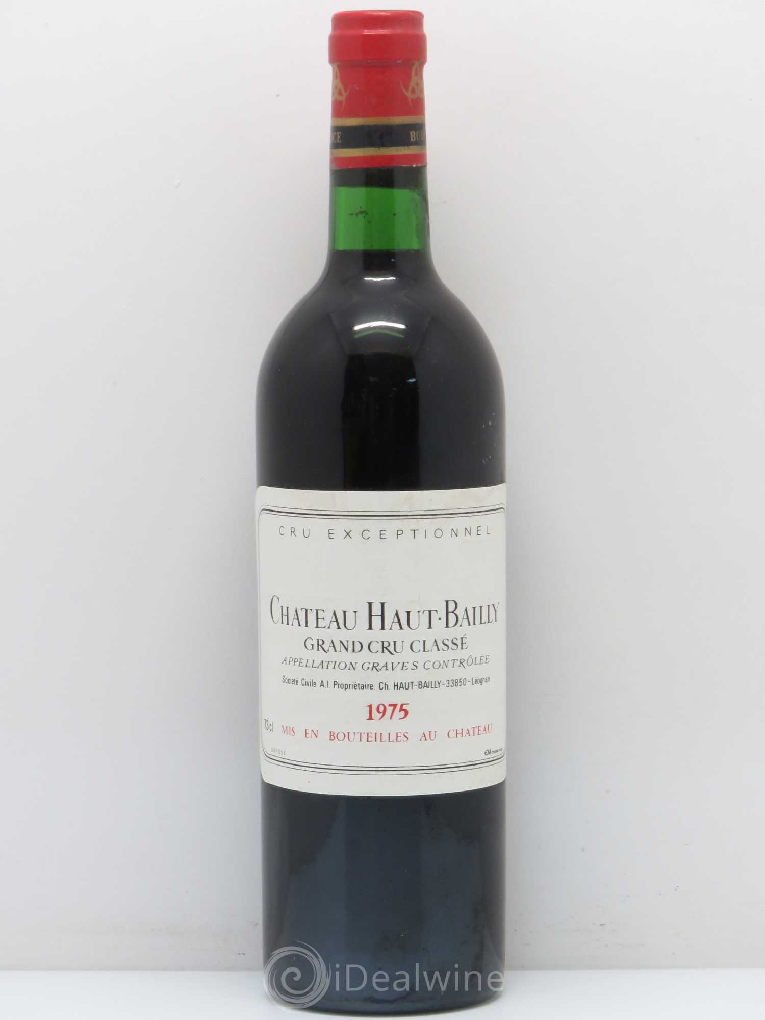 Château Haut-Bailly Cru Classé de Graves 1975 - Lot de 1 bouteille - 0