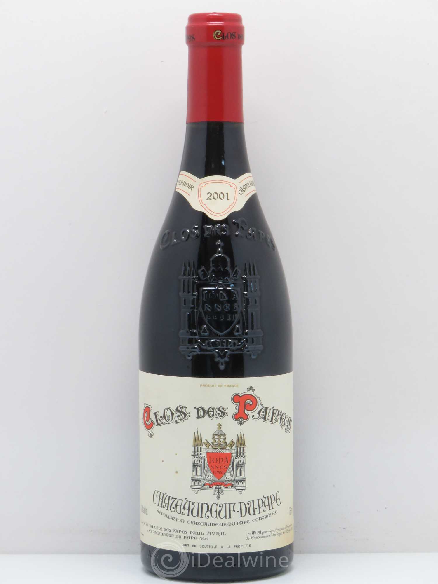 Châteauneuf-du-Pape Clos des Papes - Paul Avril 2001 - Lot de 1 bouteille - 0