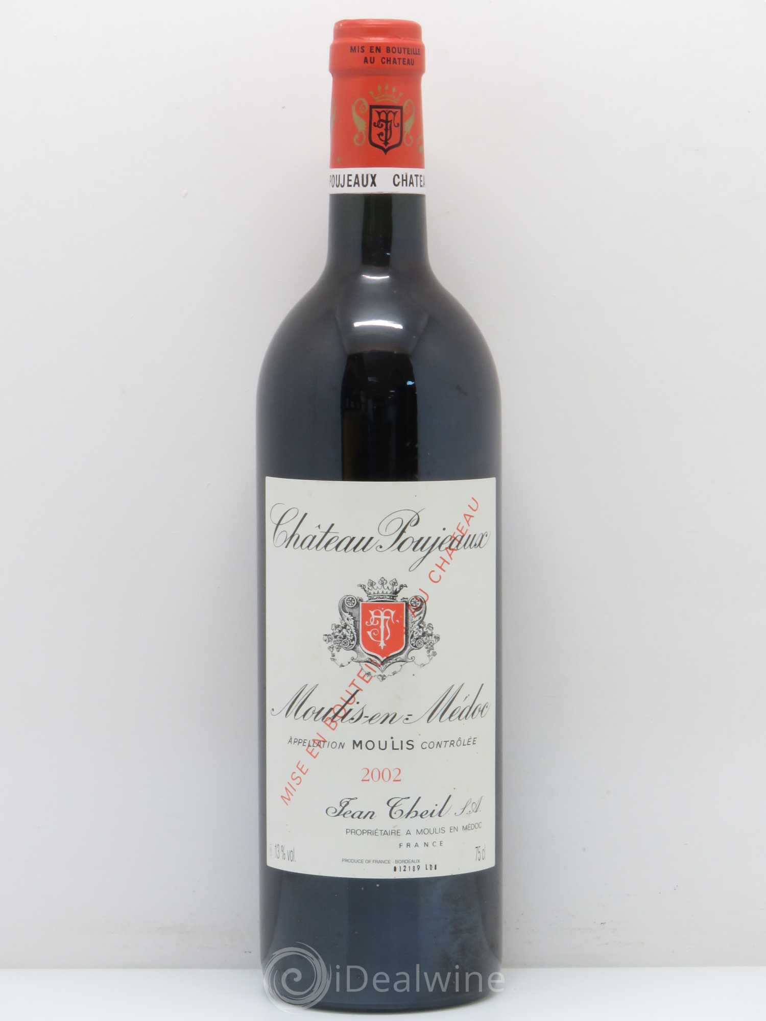 Château Poujeaux 2002 - Lot de 1 bouteille - 0