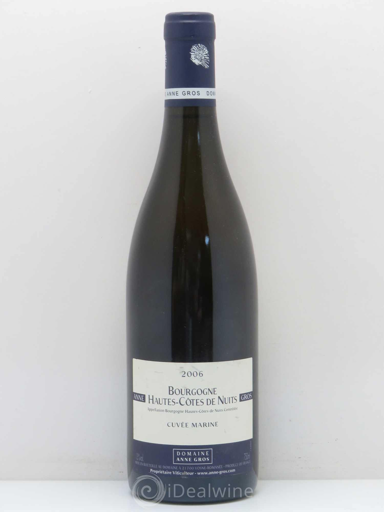Hautes-Côtes de Nuits Cuvée Marine Anne Gros 2006 - Lot de 1 bouteille - 0