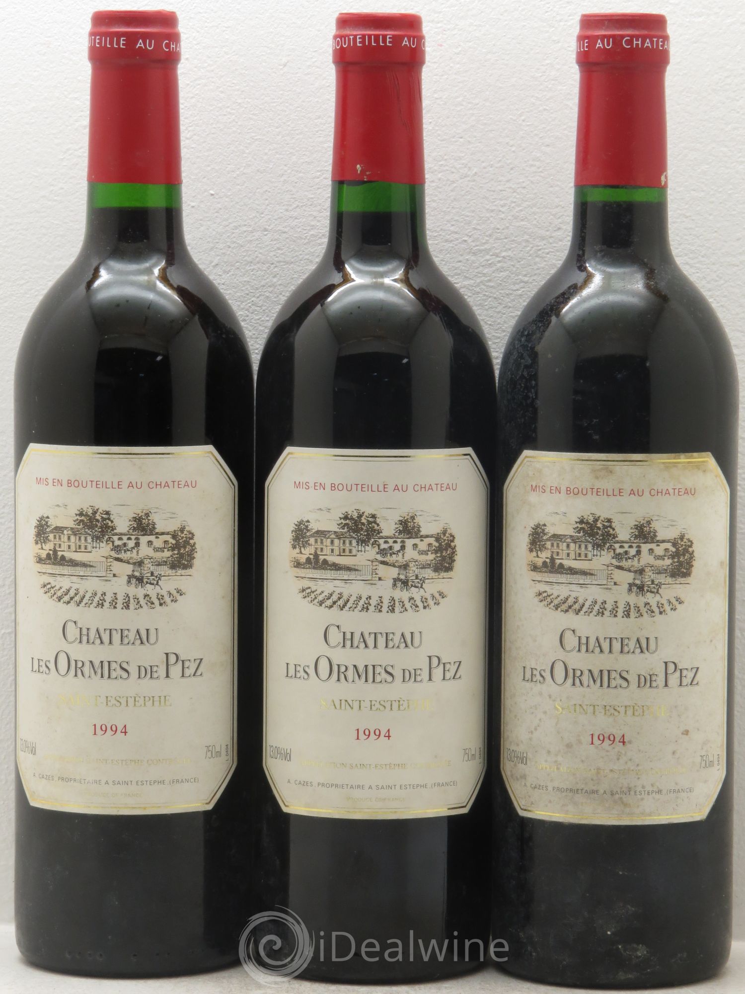 Château les Ormes de Pez 1994 - Lot de 3 bouteilles - 0