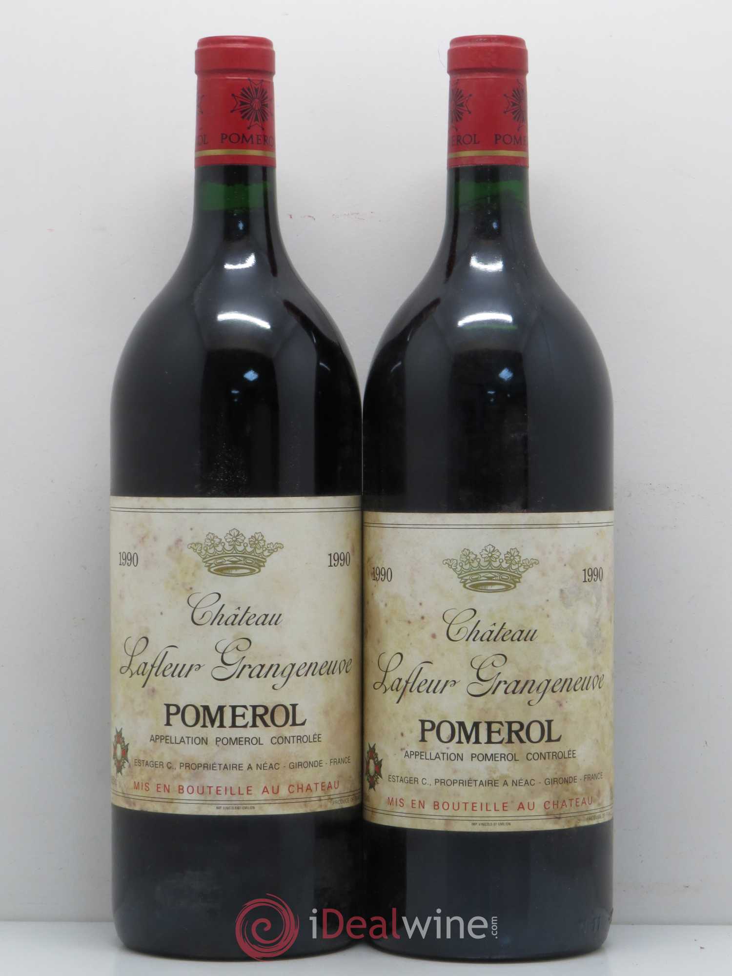 Pomerol Château Lafleur Grangeneuve 1990 - Lot de 2 magnums - 0