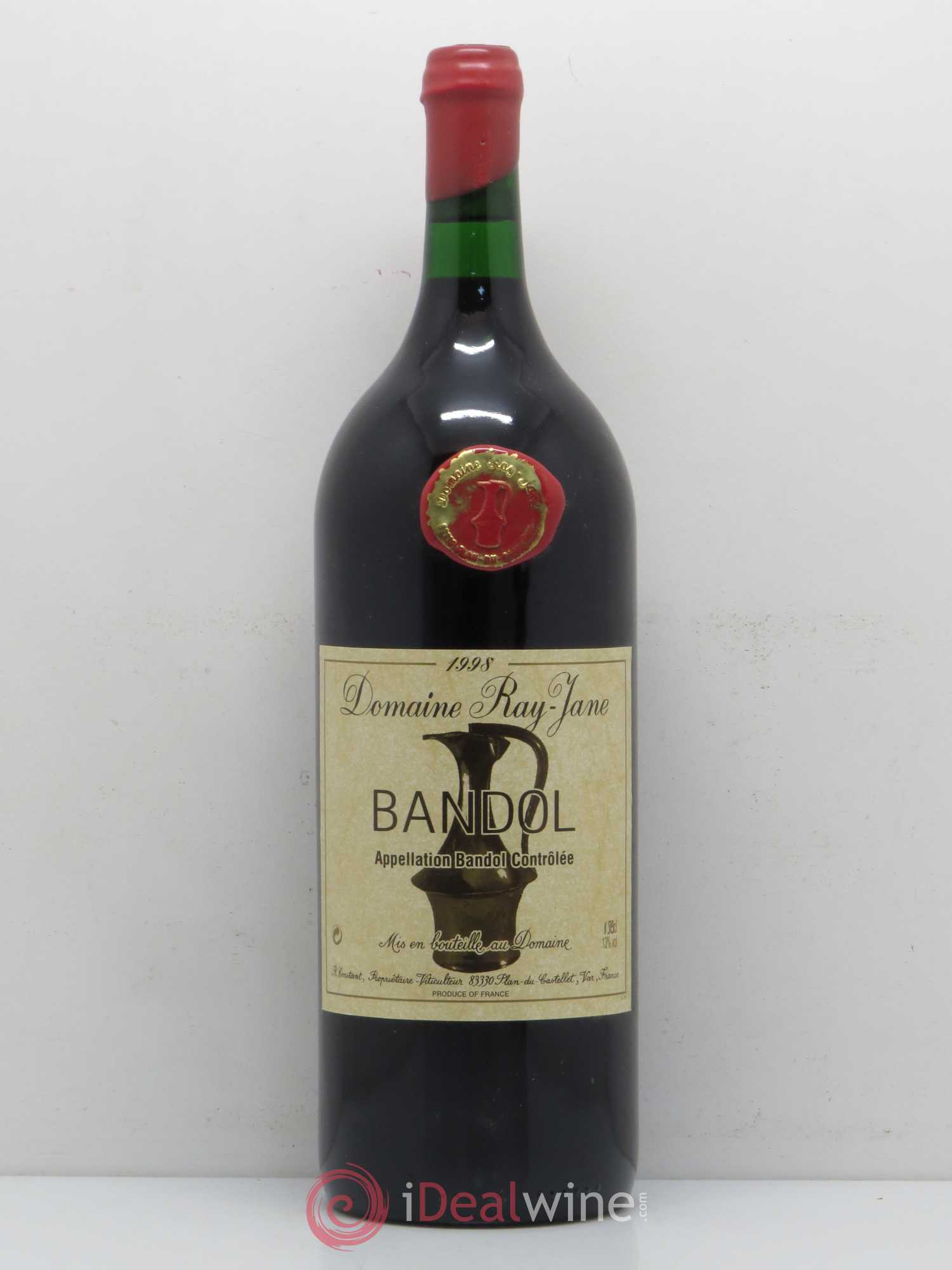 Bandol Domaine Ray Jane 1998 - Lot de 1 magnum - 0