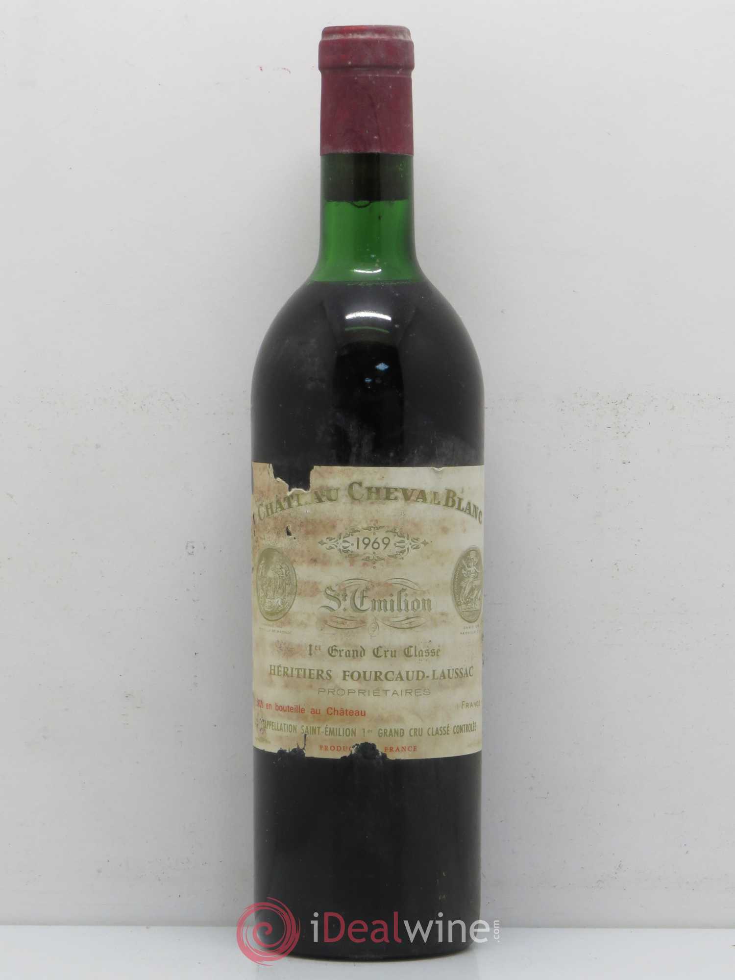 Château Cheval Blanc 1er Grand Cru Classé A 1969 - Lot de 1 bouteille - 0